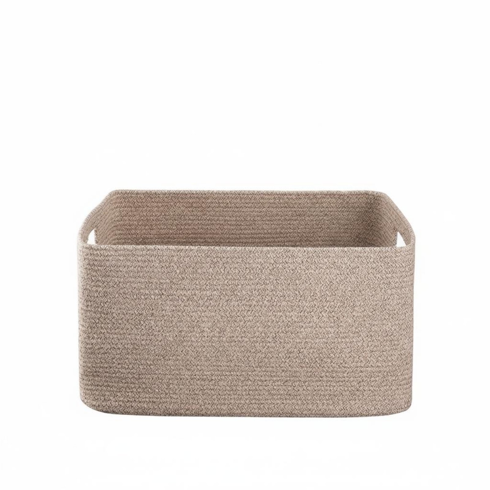 Rope Storage Basket – Brown Floral, 45-35-28cm