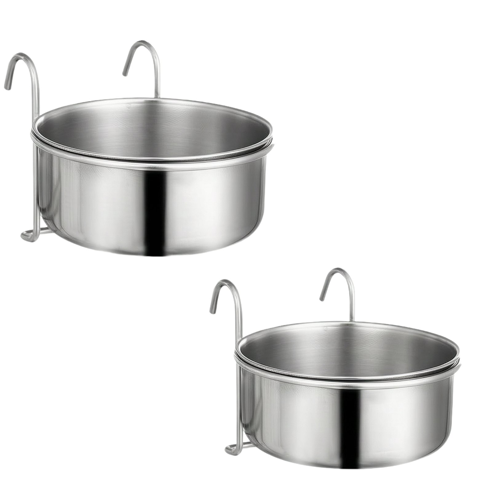 2-Piece Cage Mount Food and Water Bowl