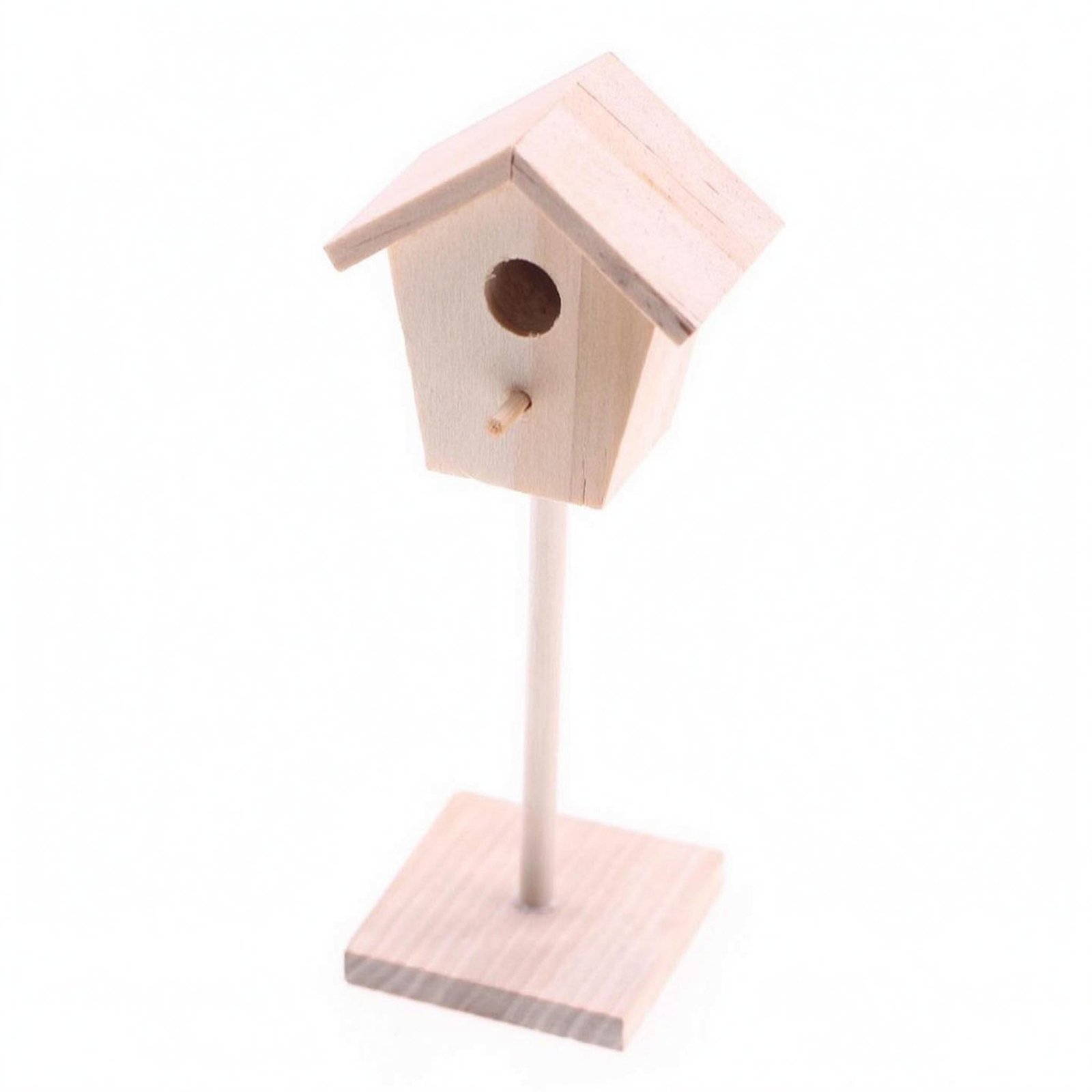 Mini Wooden Birdhouse Ornament
