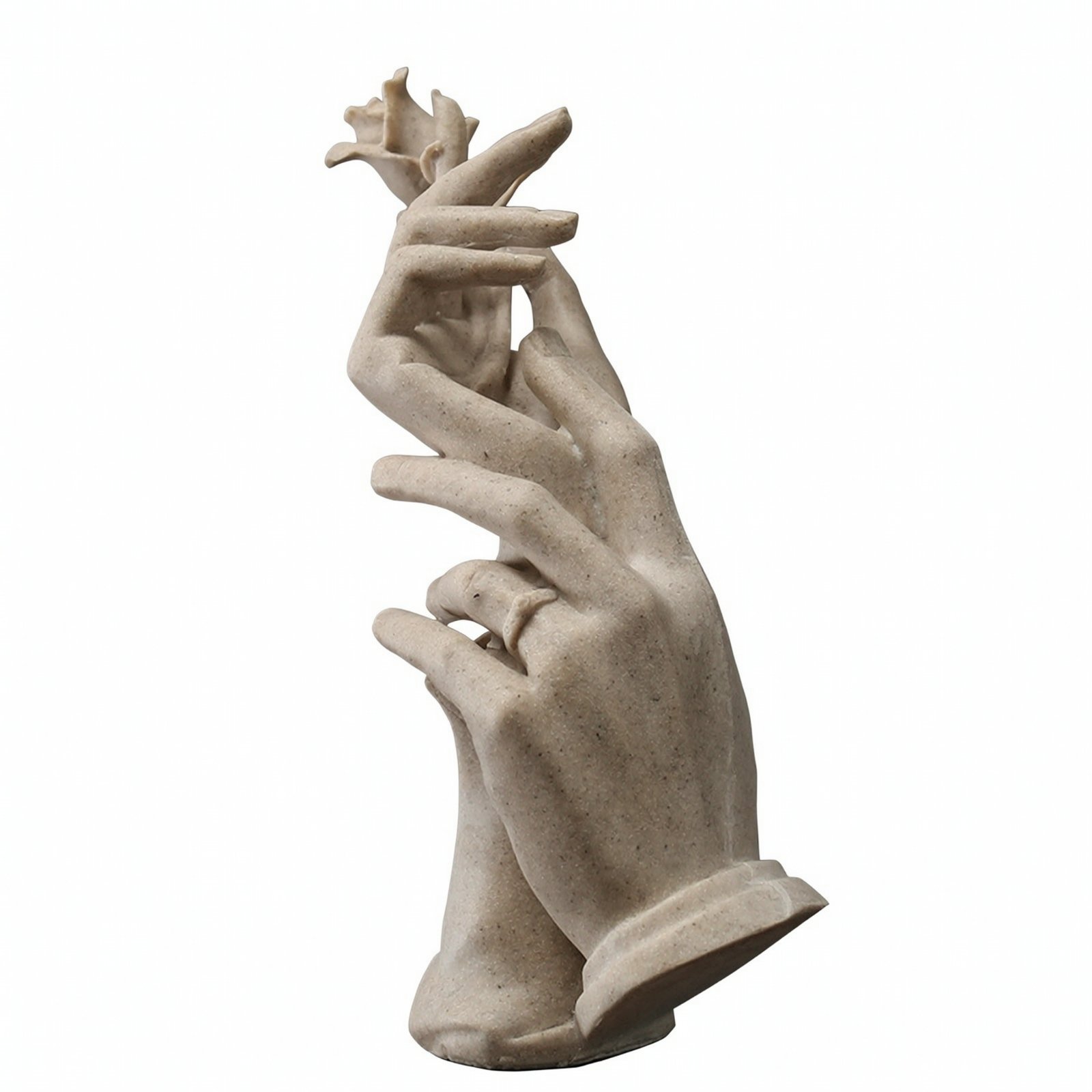 Hand and Rose Sculpture