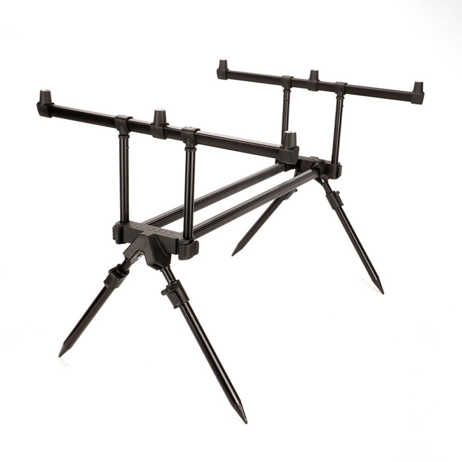 Telescopic Fishing Rod Stand – Black