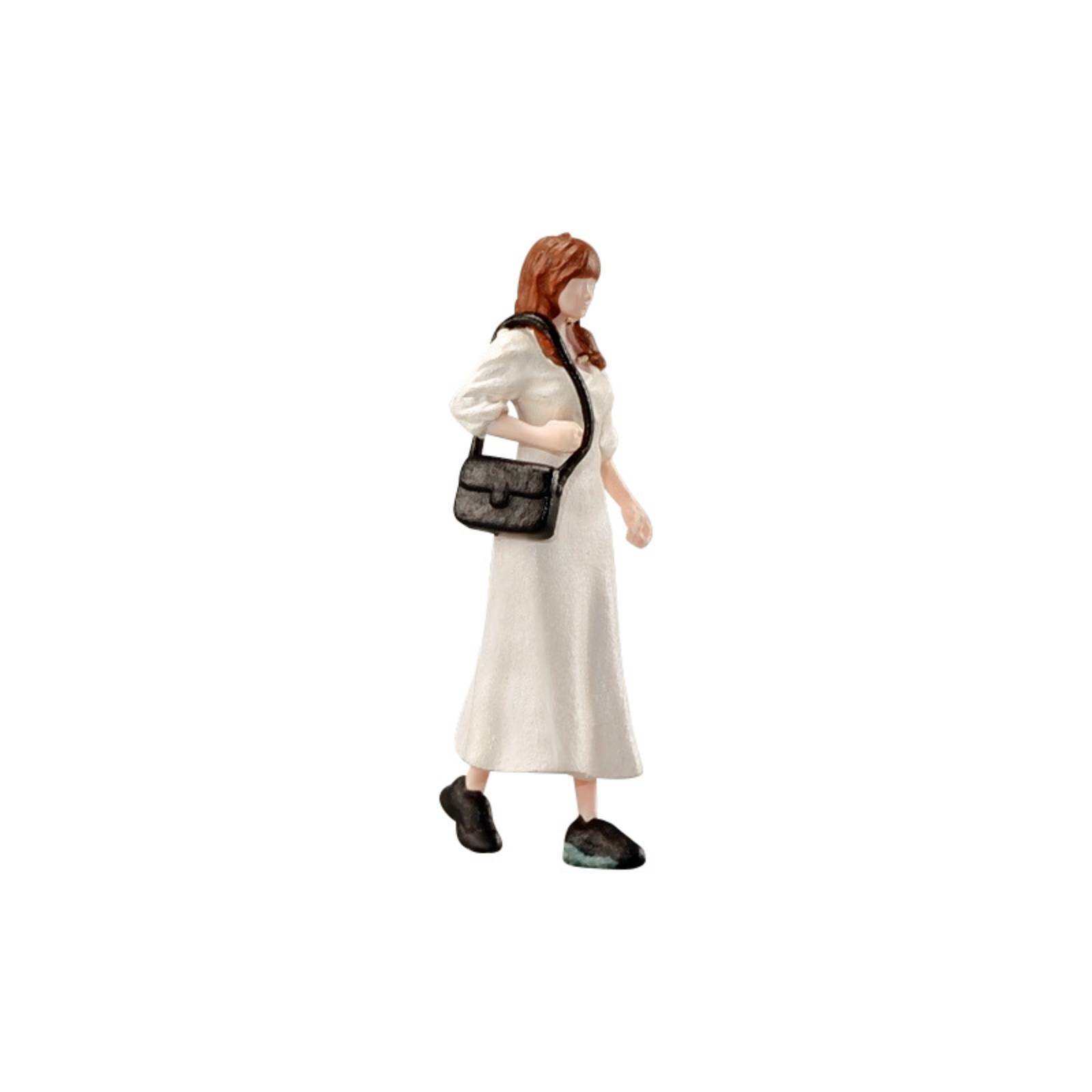 1:64 White Dress Woman Figurine