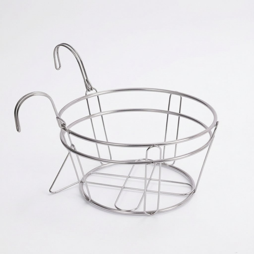 Stainless Balcony Railing Planter Holder