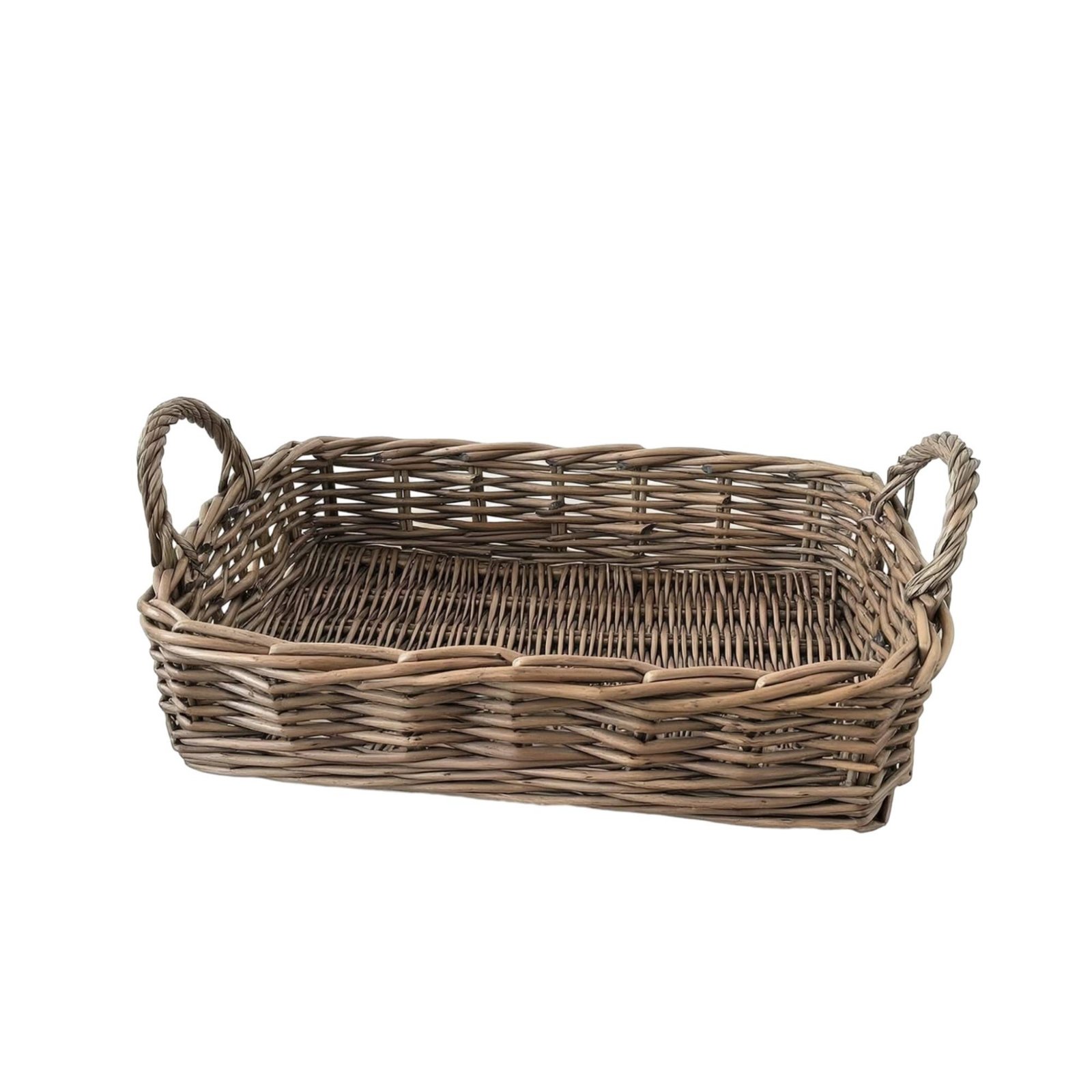 Rectangular Wicker Tray Basket