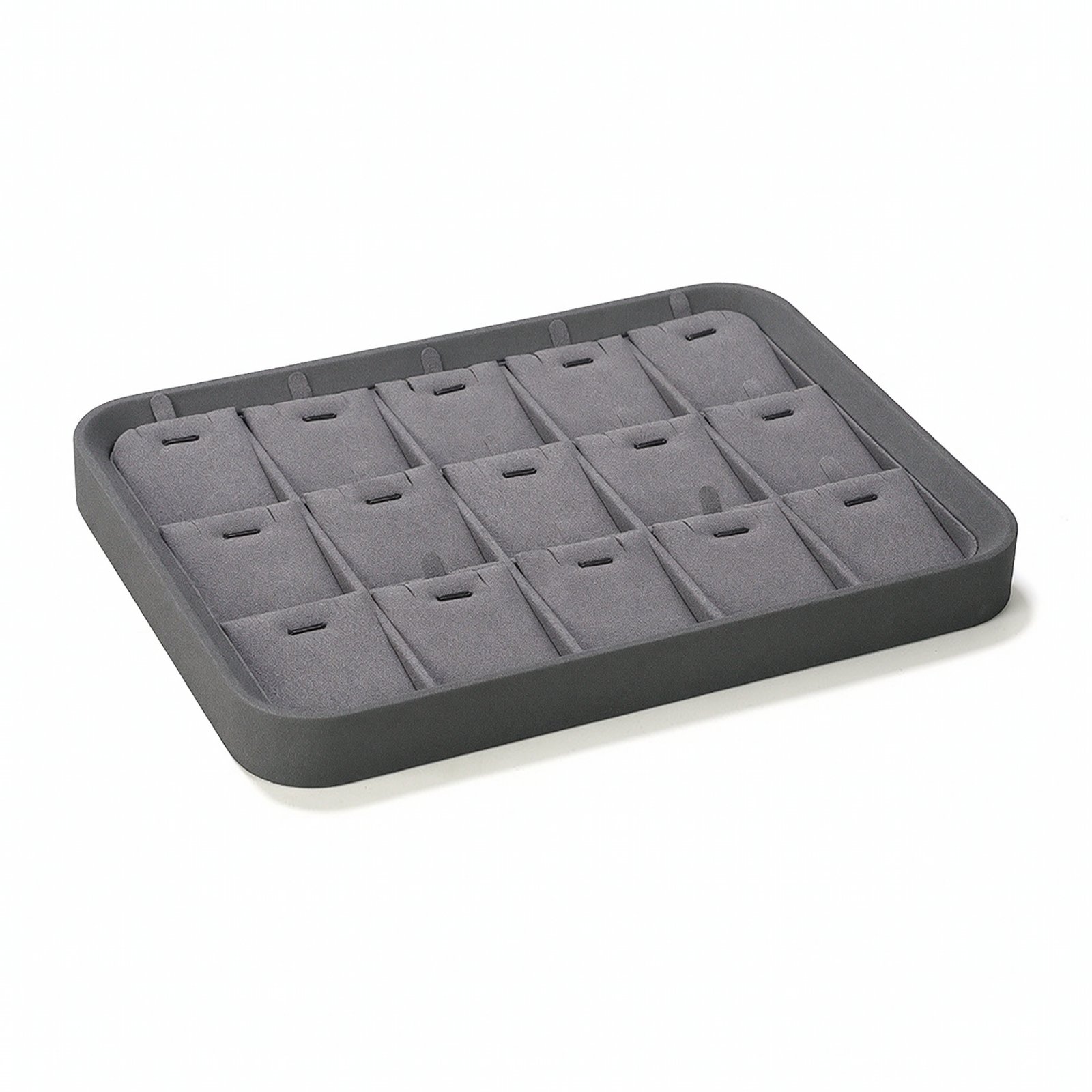 Necklace Display Tray 15-Slot – Gray, Pendant