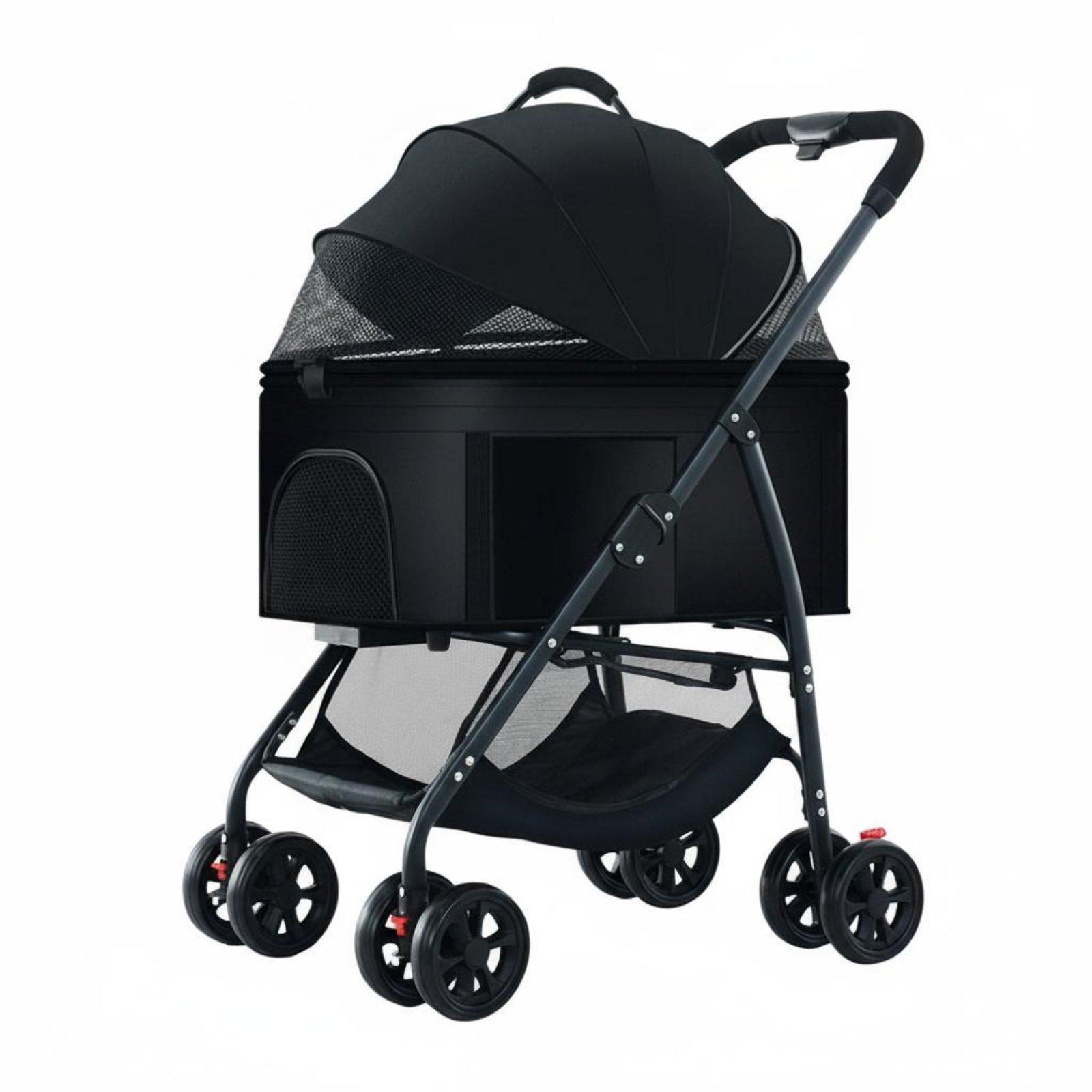 Foldable Pet Carriage – Black