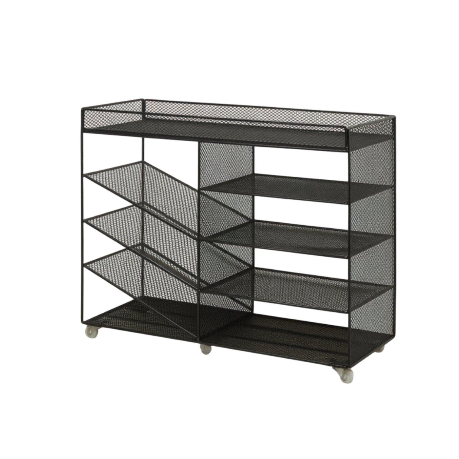 Rolling Mesh Storage Rack
