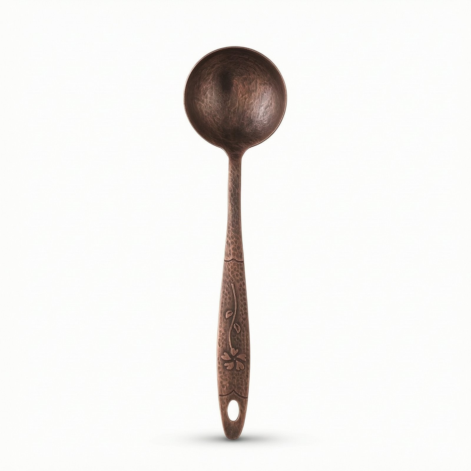 Hammered Copper Serving Spoon
