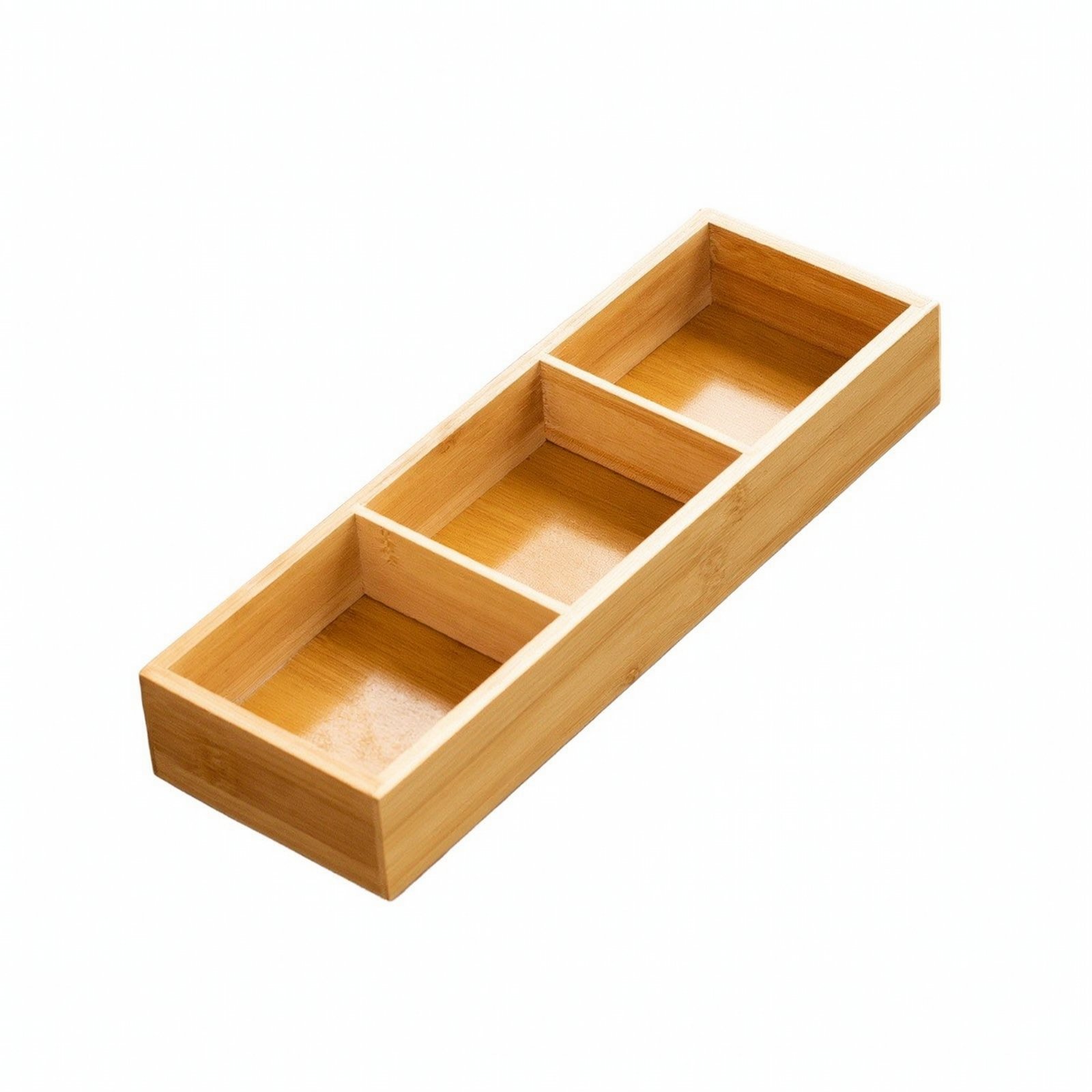 Bamboo Serving Tray with Dividers