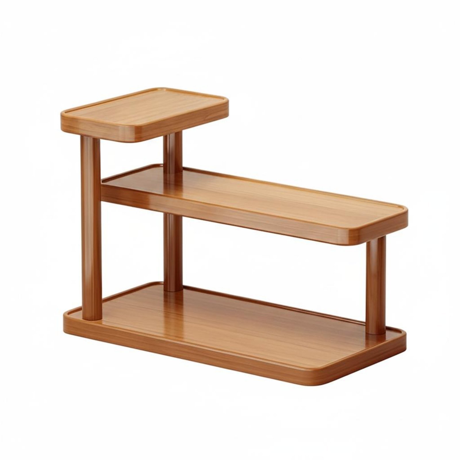 Bamboo Entryway Storage Shelf