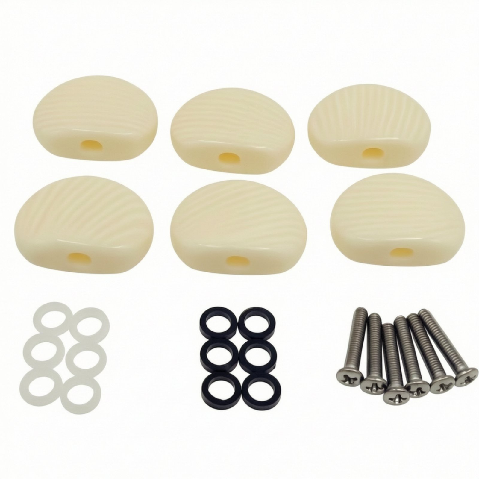 6-Piece Oval Tuning Knob Buttons