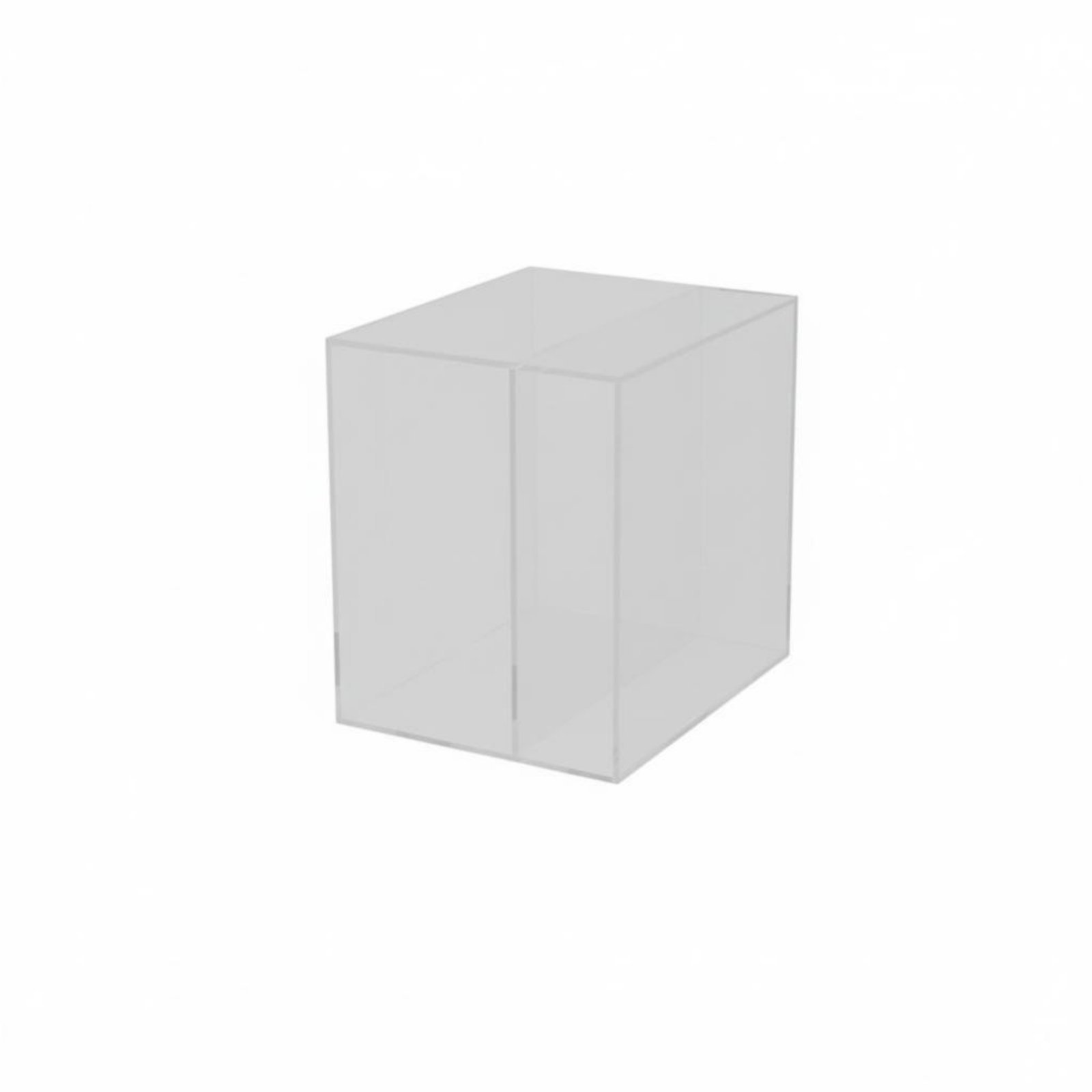 Transparent C-Shaped Table