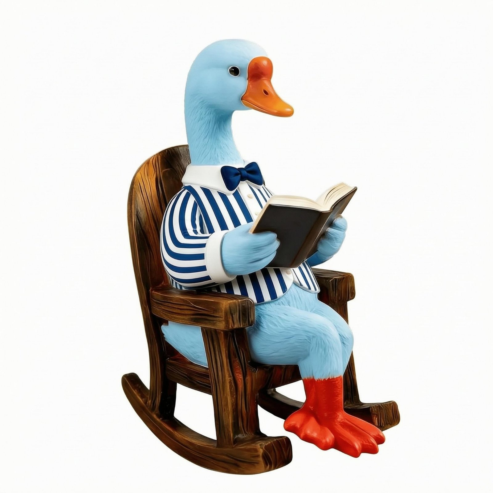 Reading Duck Figurine