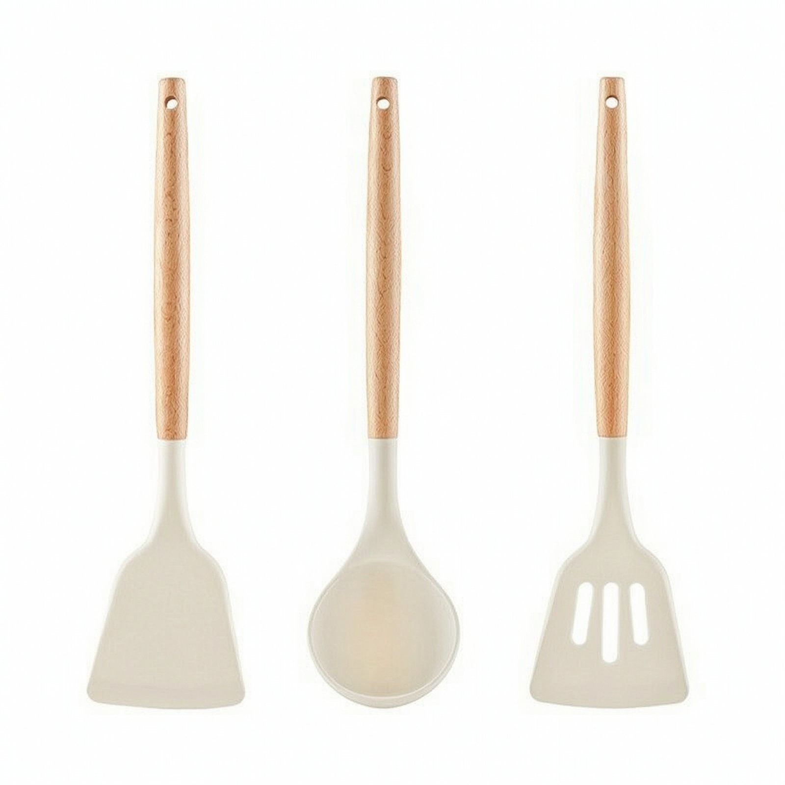 3-Piece Silicone Ladle Set