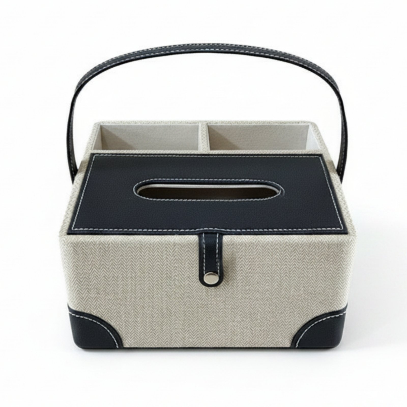 Herringbone Tissue Box Organizer