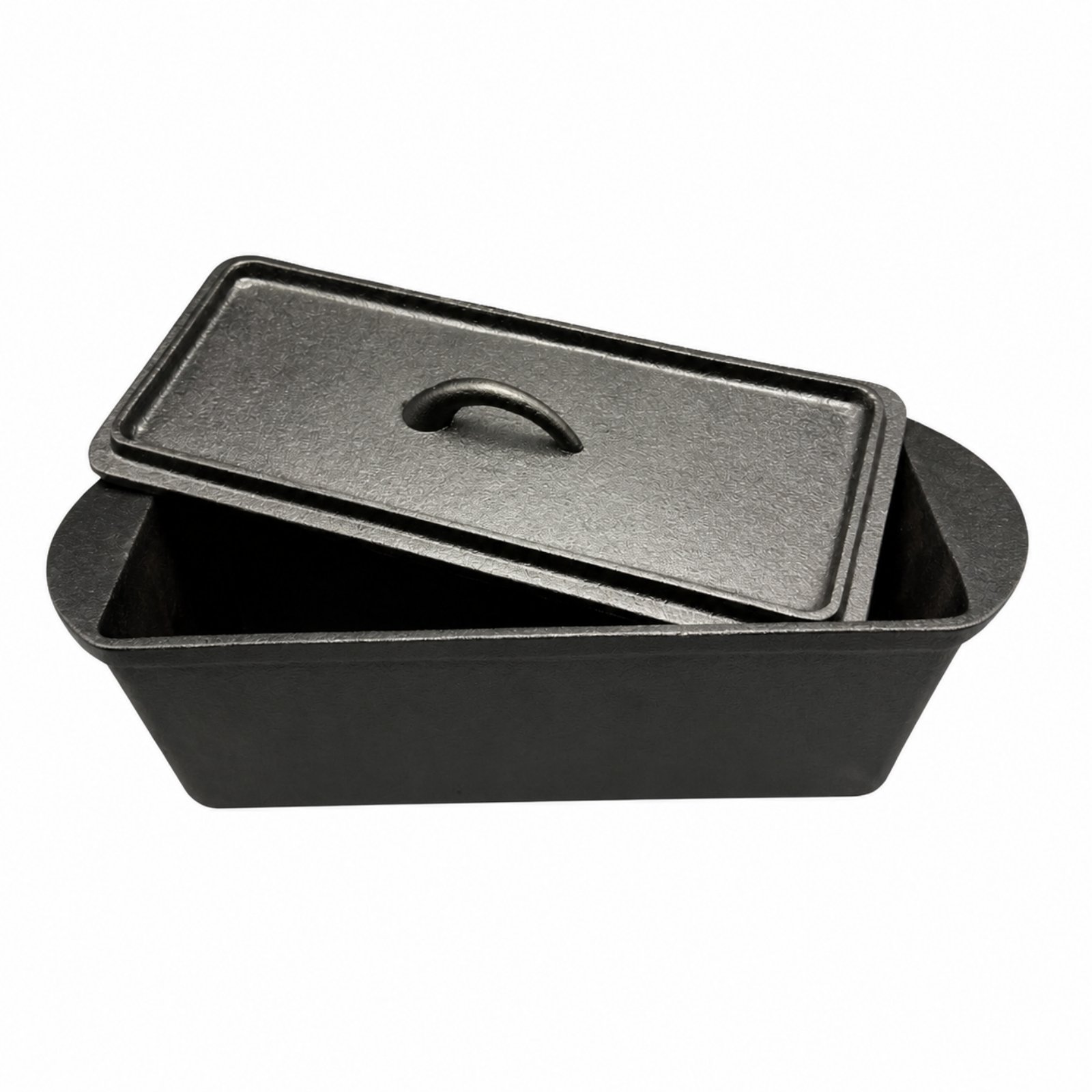 Cast Iron Loaf Pan with Lid – Large Long Bread