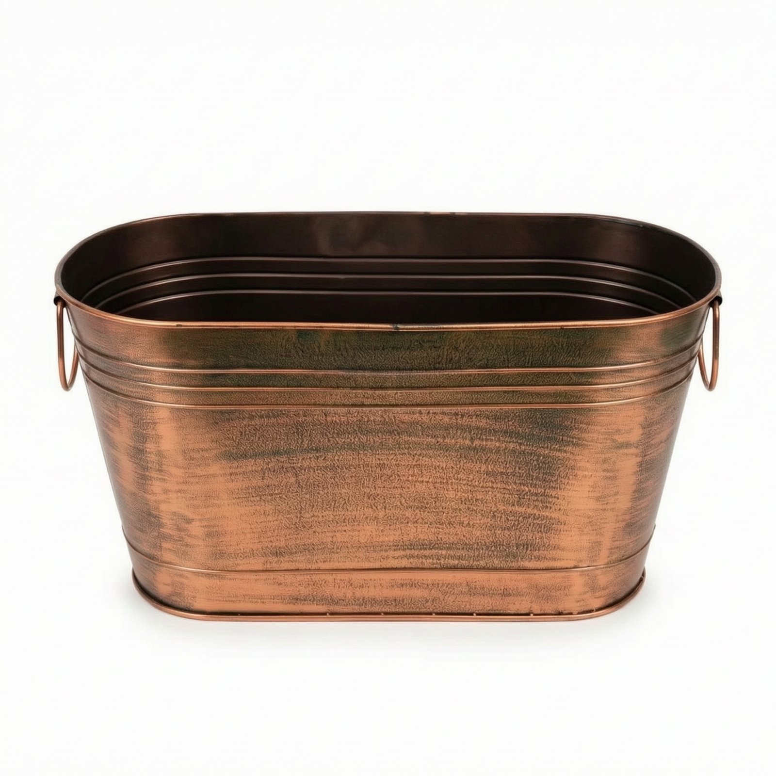 Iron Storage Tub Bronze-Finish