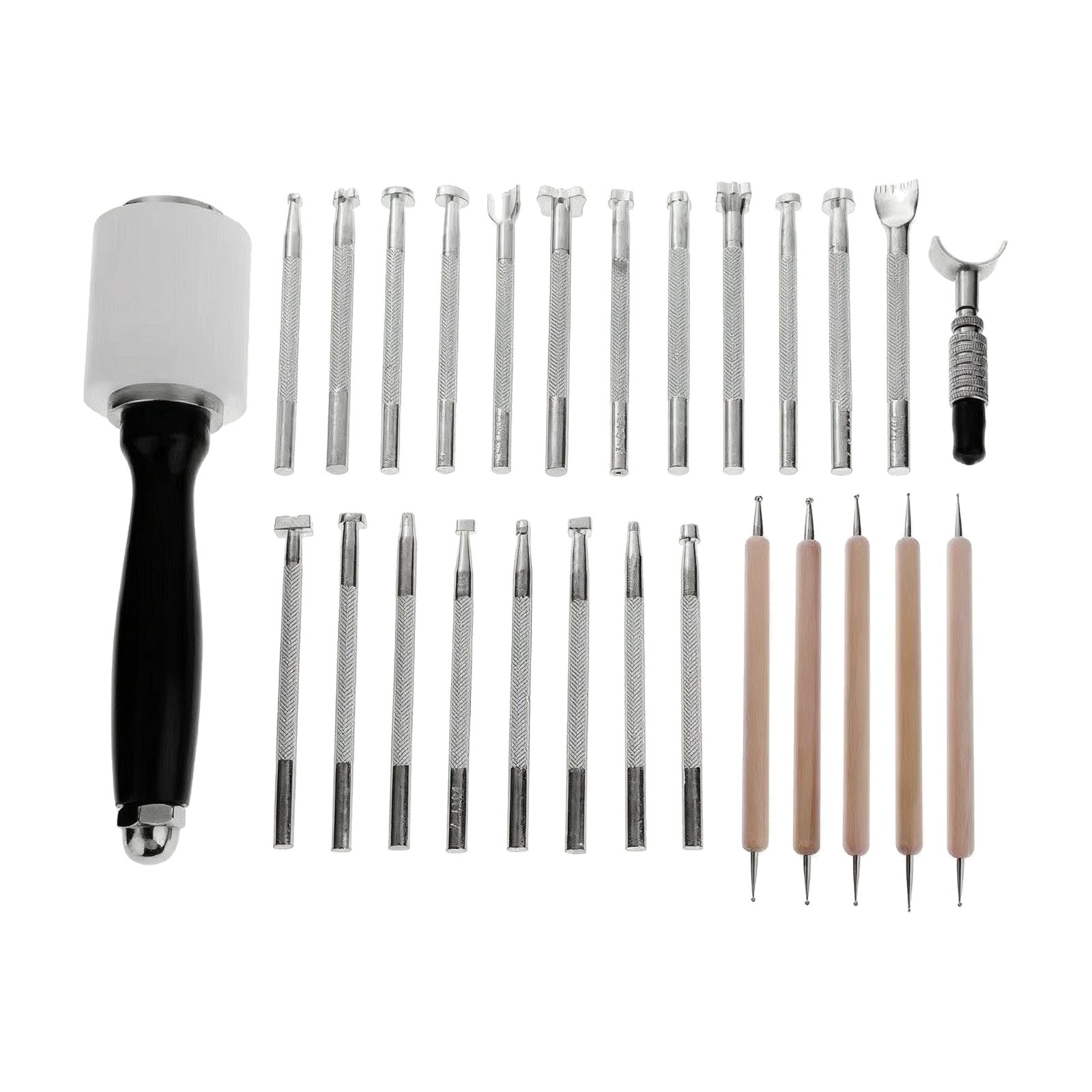 27-Piece Leather Tooling Kit