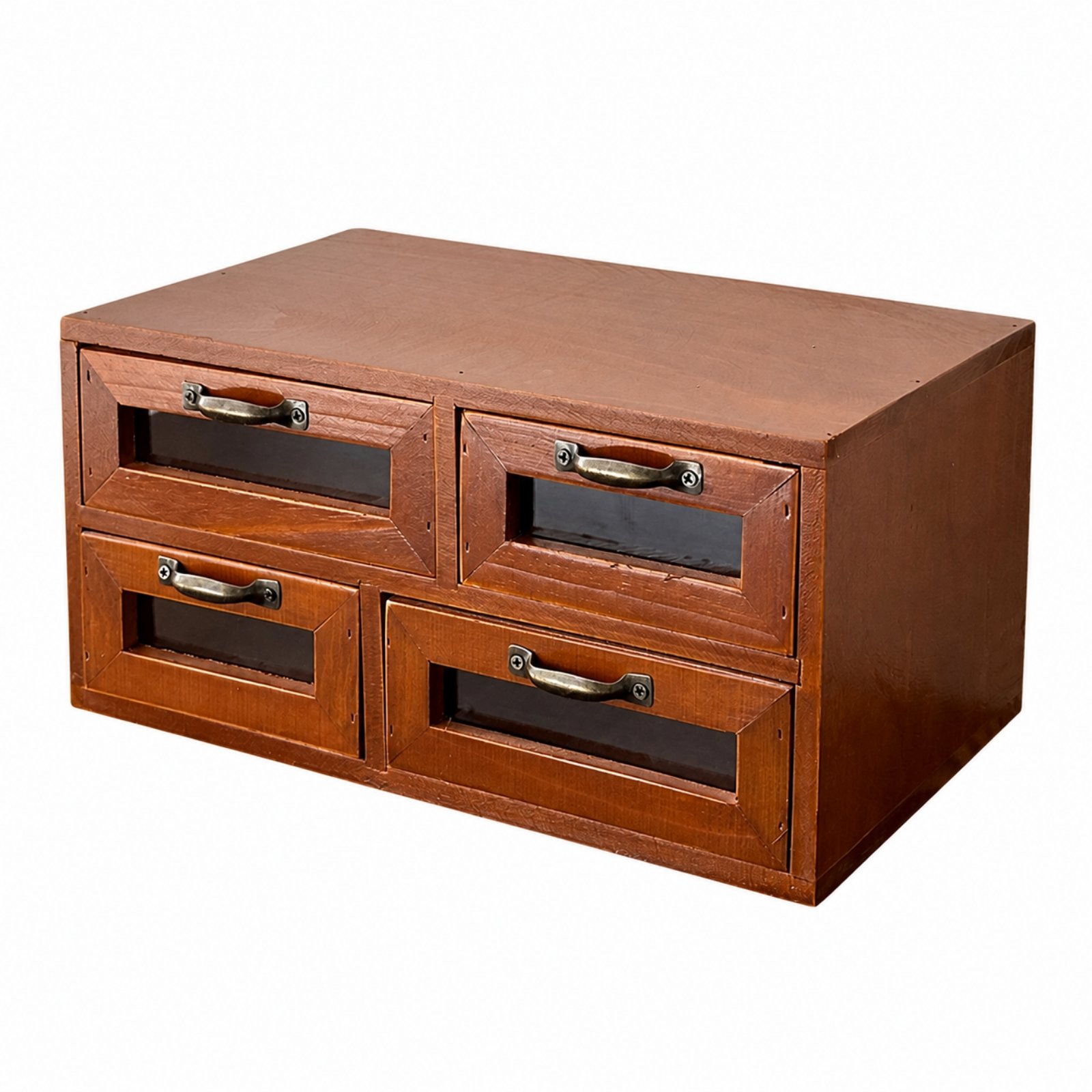Wooden Desktop Storage Cabinet – Staggered