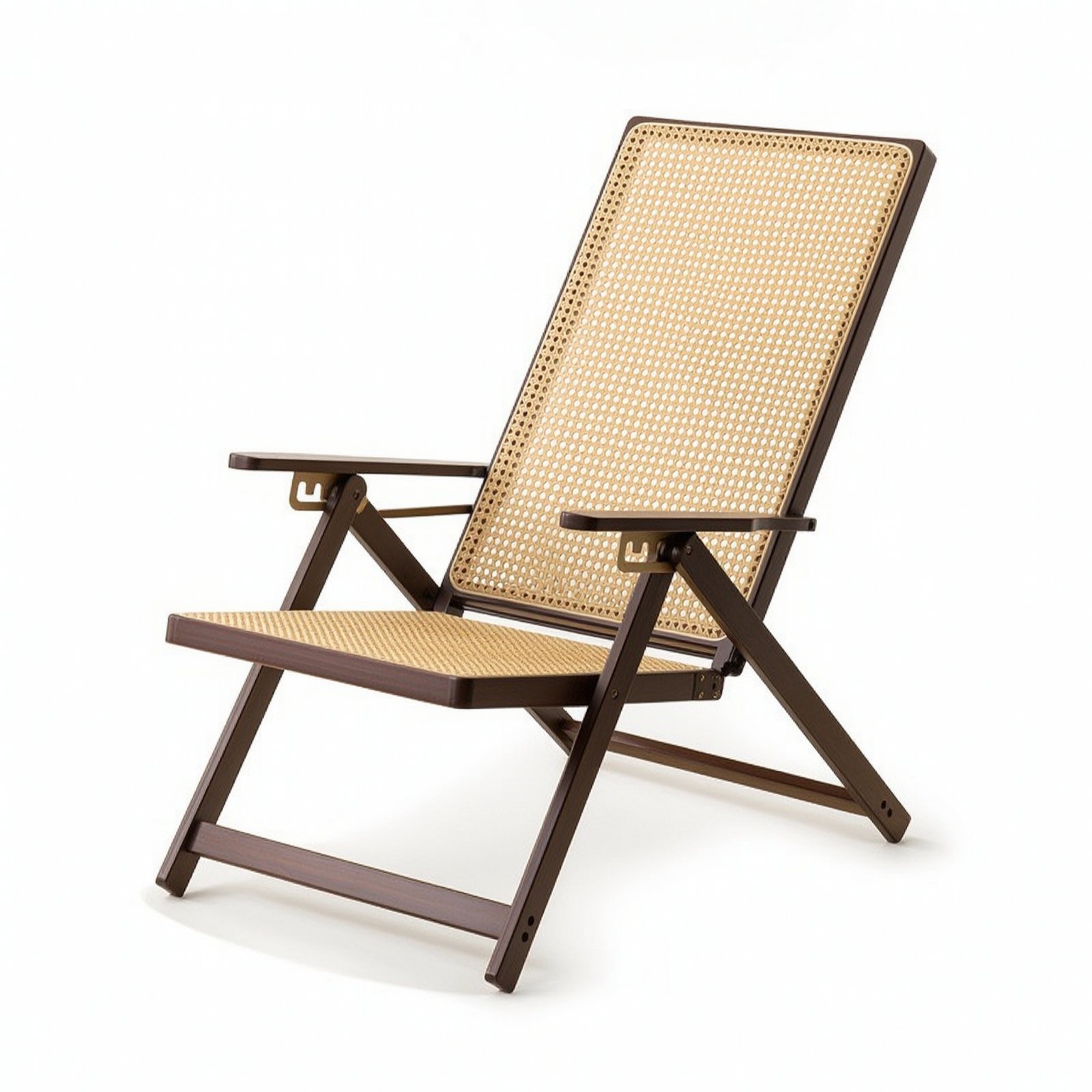 Folding Recliner Chair Wooden Frame