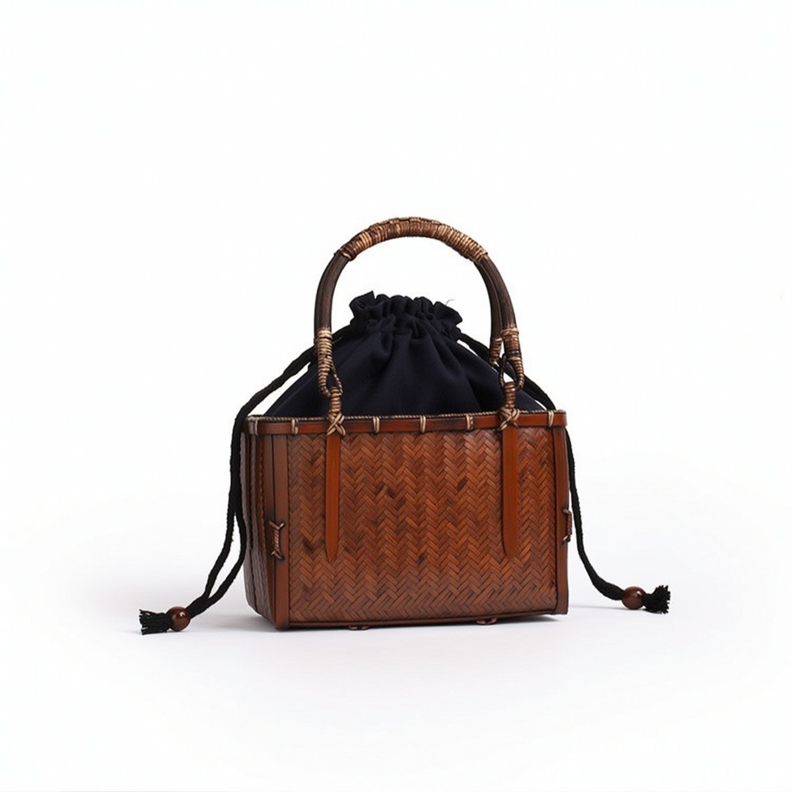 Bamboo Carry Box with Handle