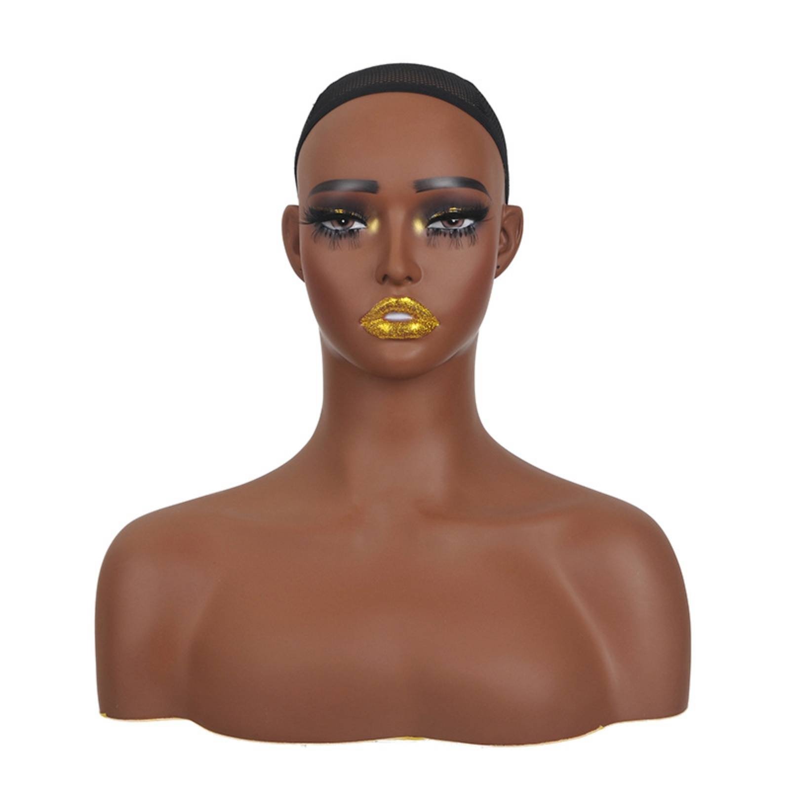 PVC Female Mannequin Bust – Black