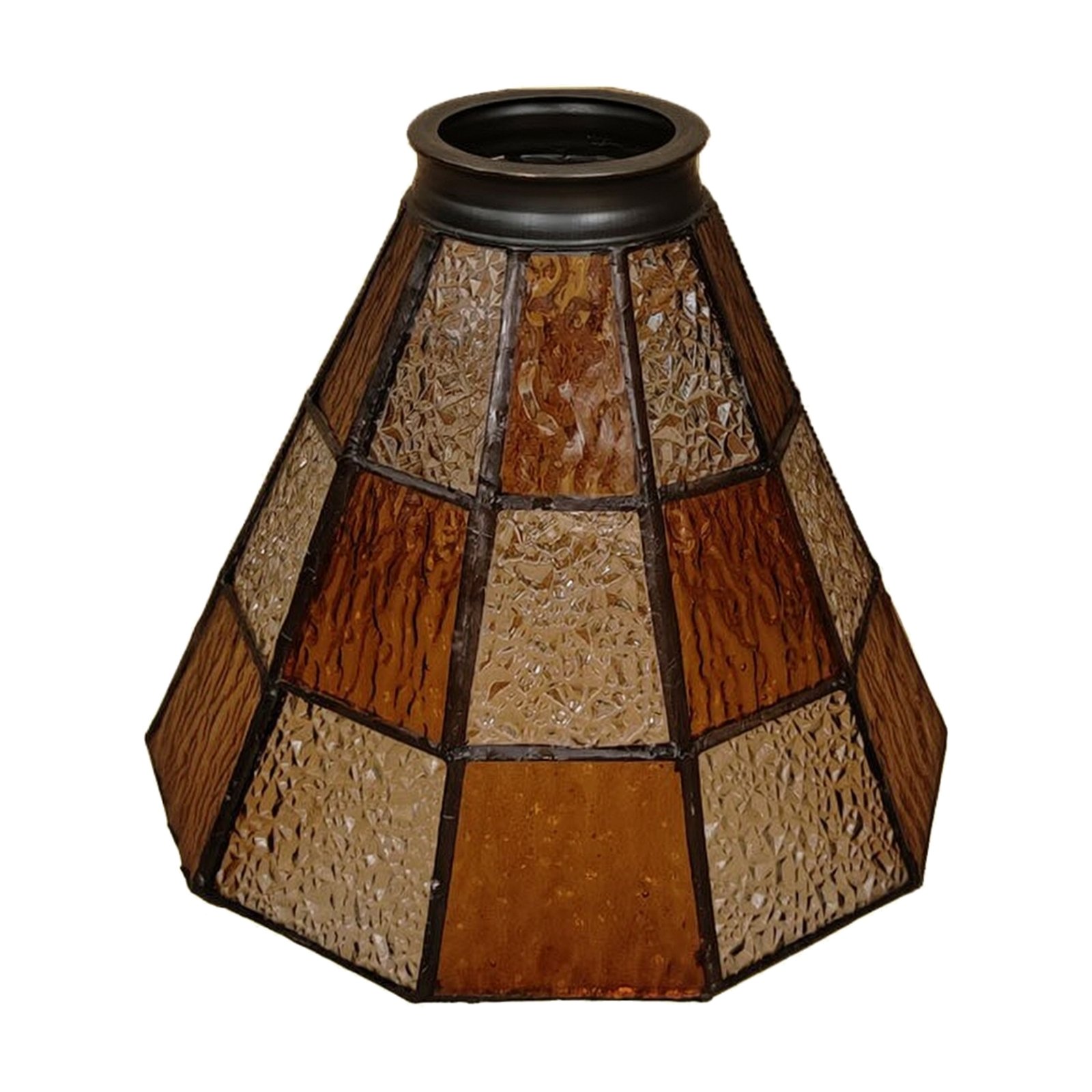 Amber Cream Glass Pendant Shade