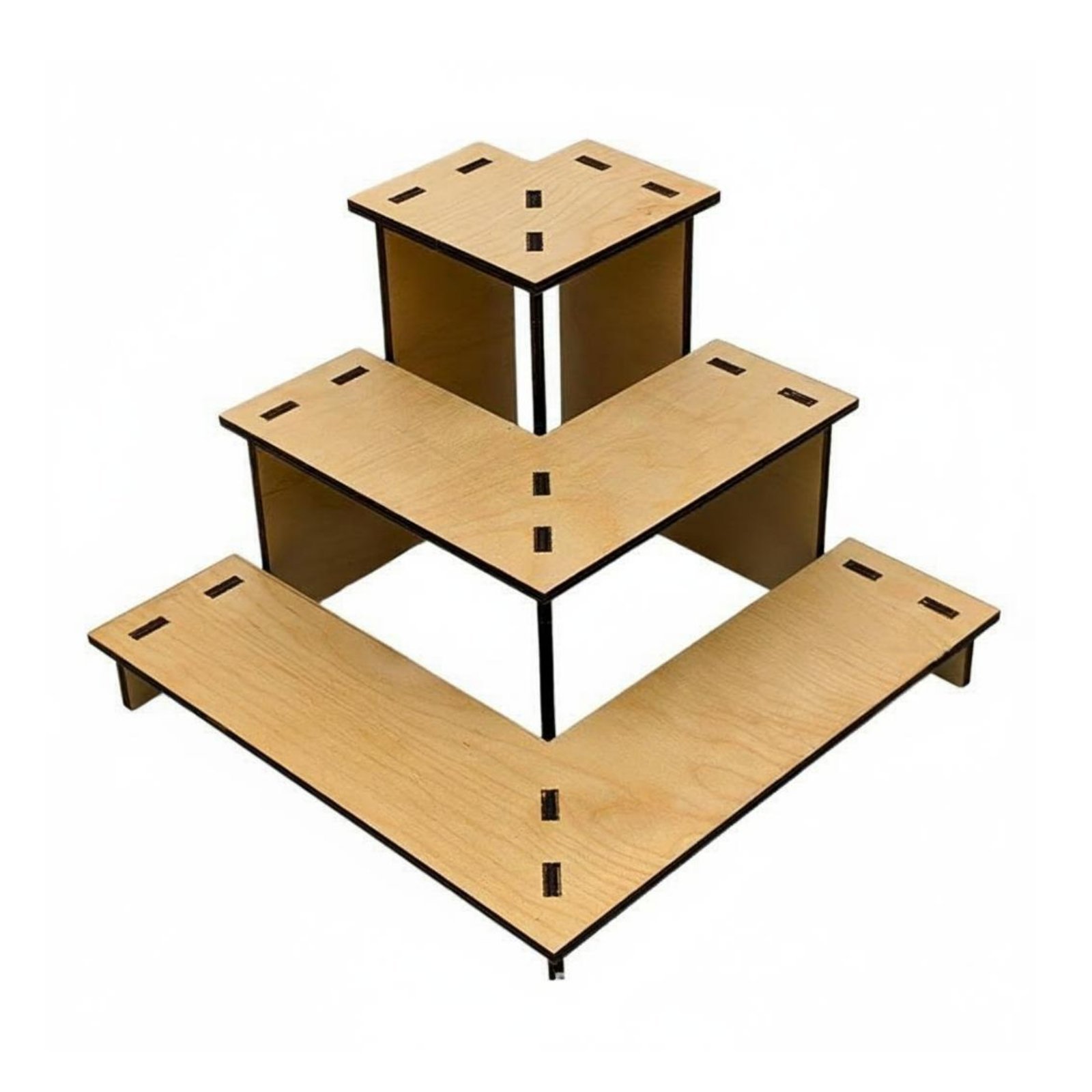 Wooden Display Riser 3 Layer