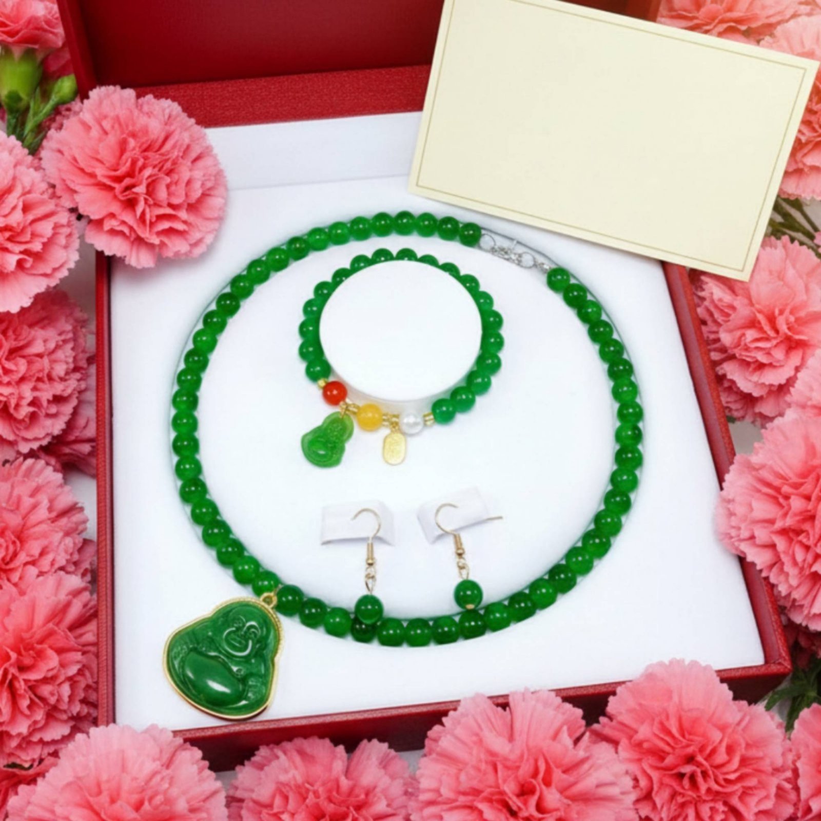 Faux Pearl Jade Set