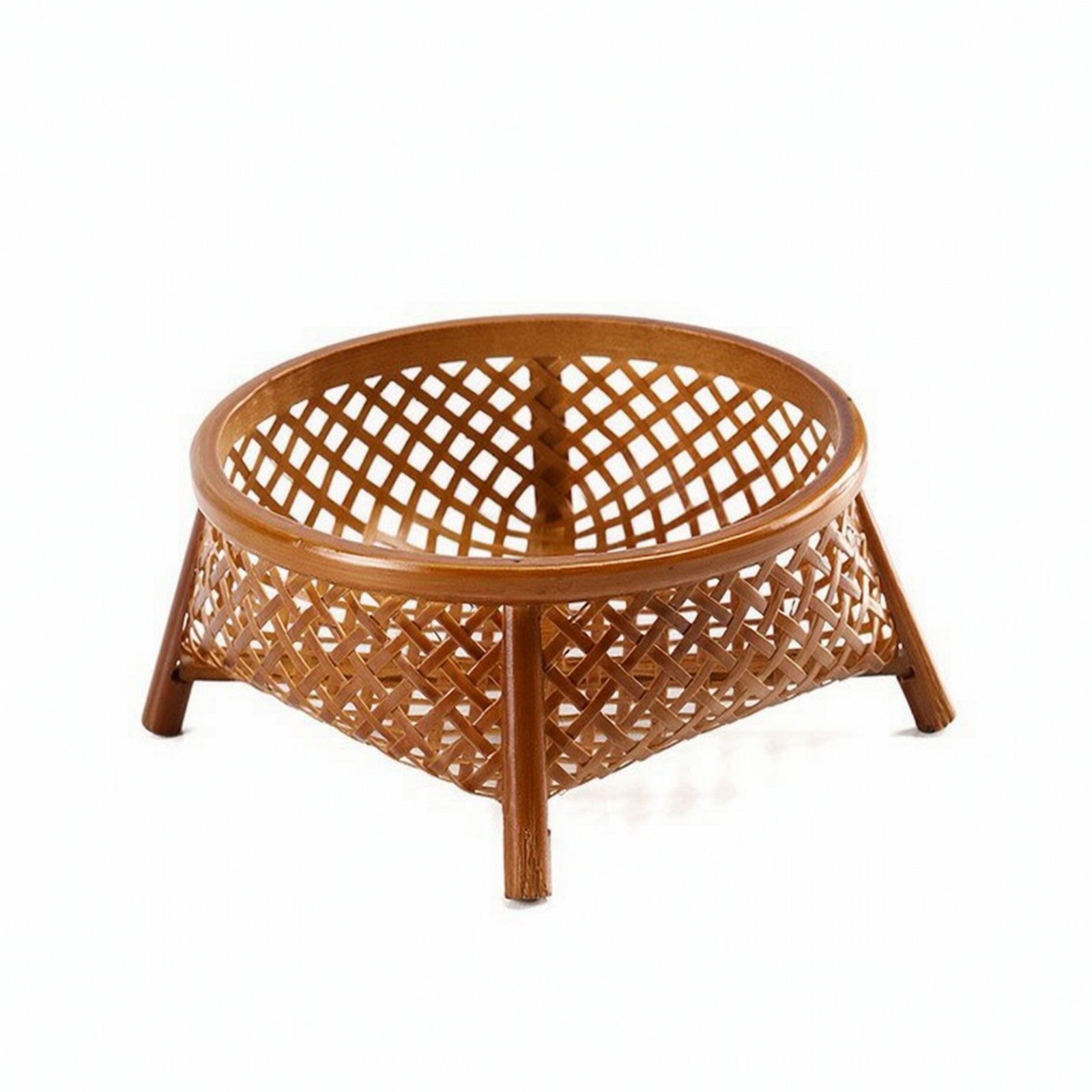 Bamboo Storage Basket with Legs