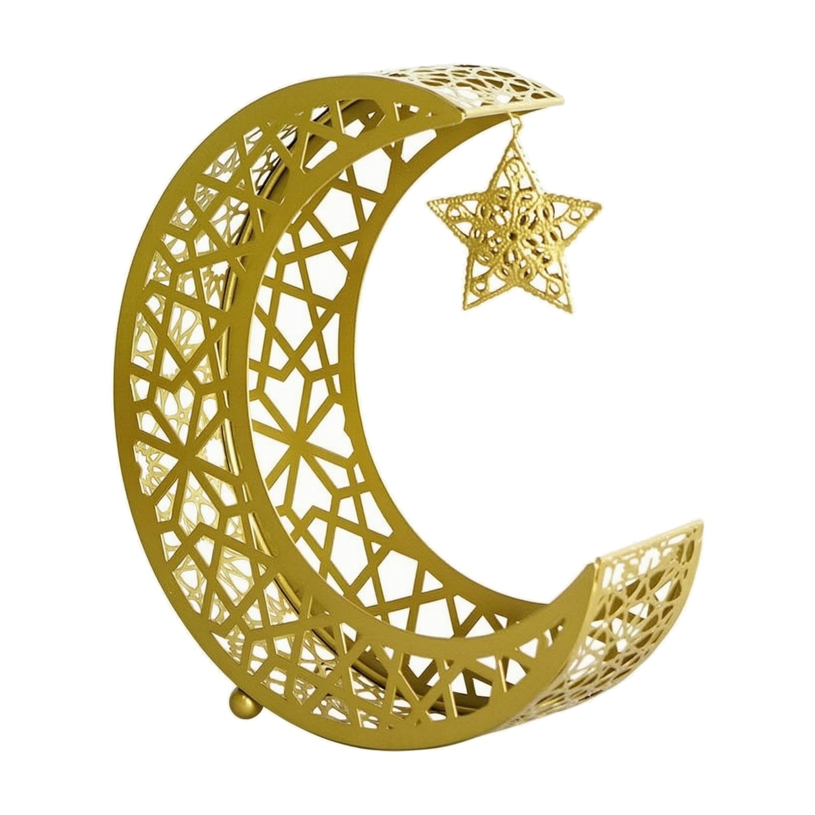 Golden Metal Moon Tray