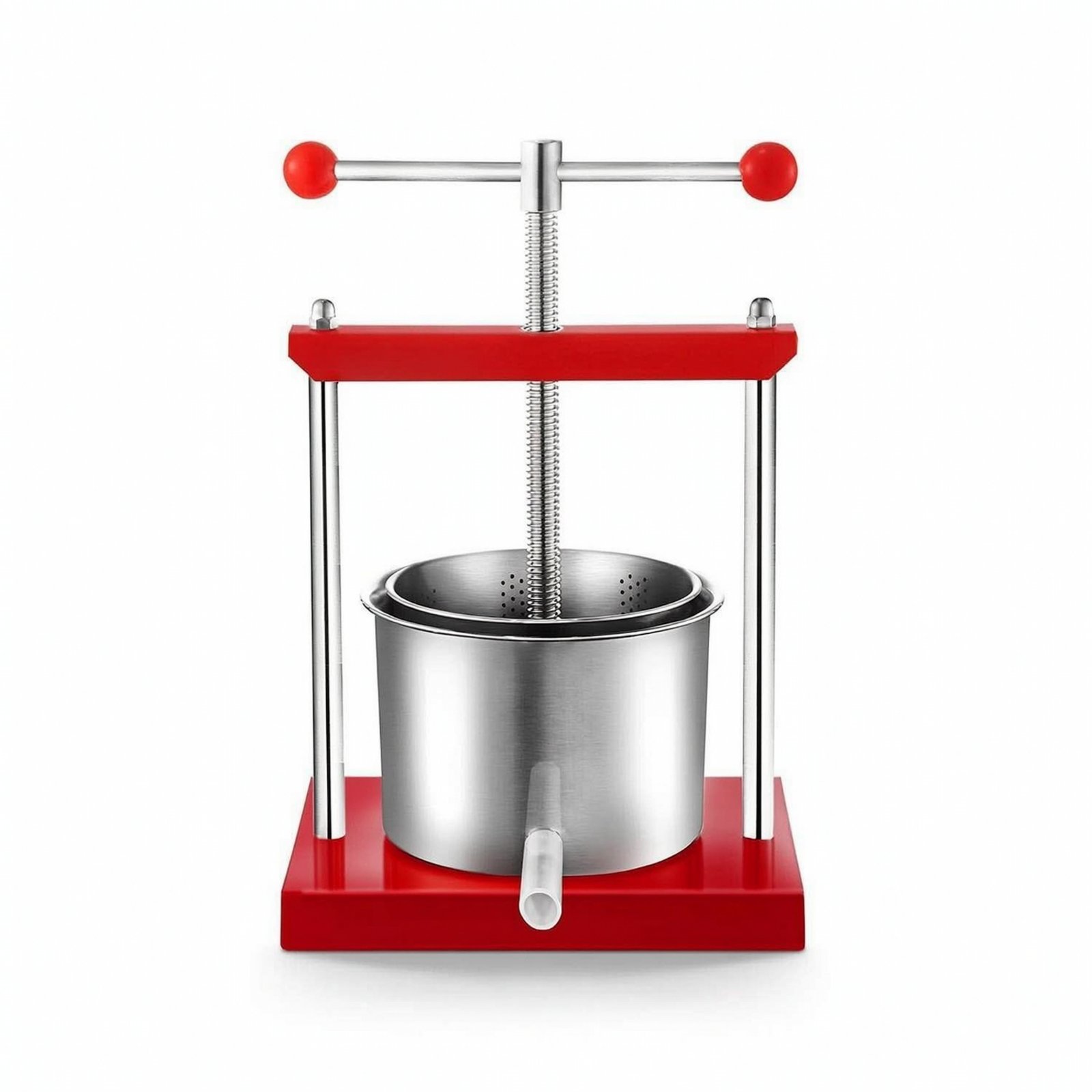 Stainless Steel Manual Press with Strainer Bag