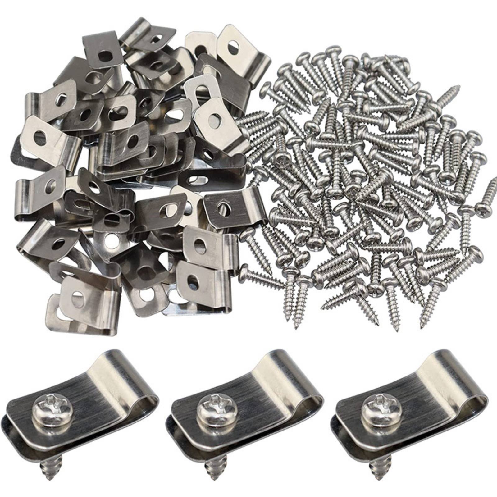 200-Piece Fence Wire Clamps 12-16 Gauge