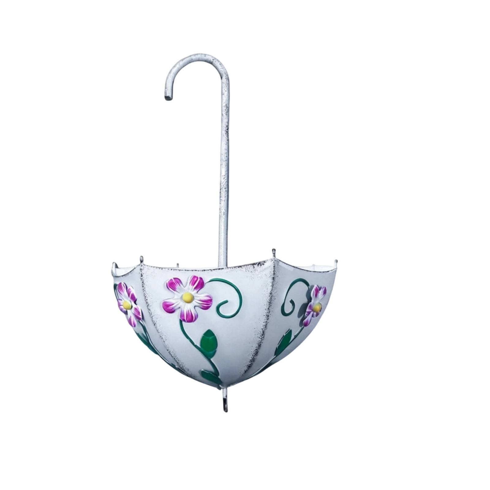 Iron Wall Planter – Painted Umbrella