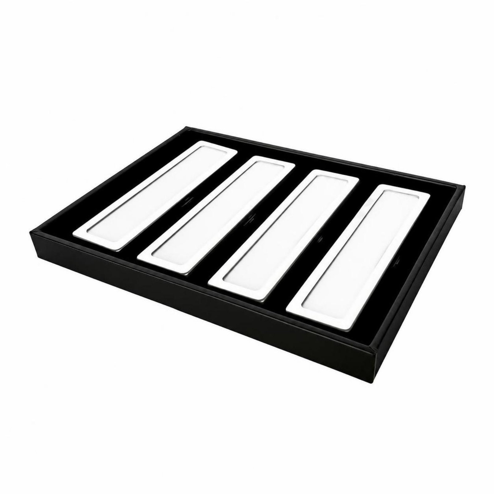 4-Lane Display Tray with Pads