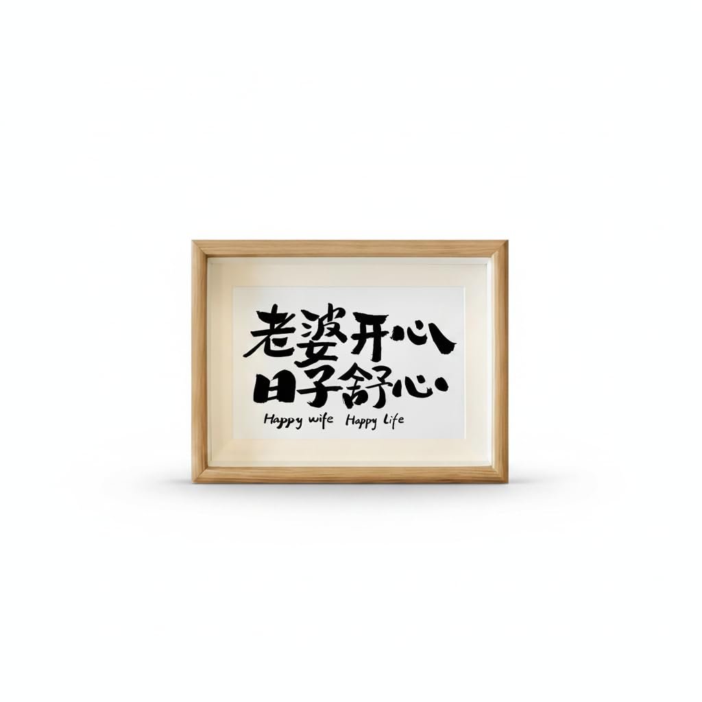 Handwritten Calligraphy Photo Frame