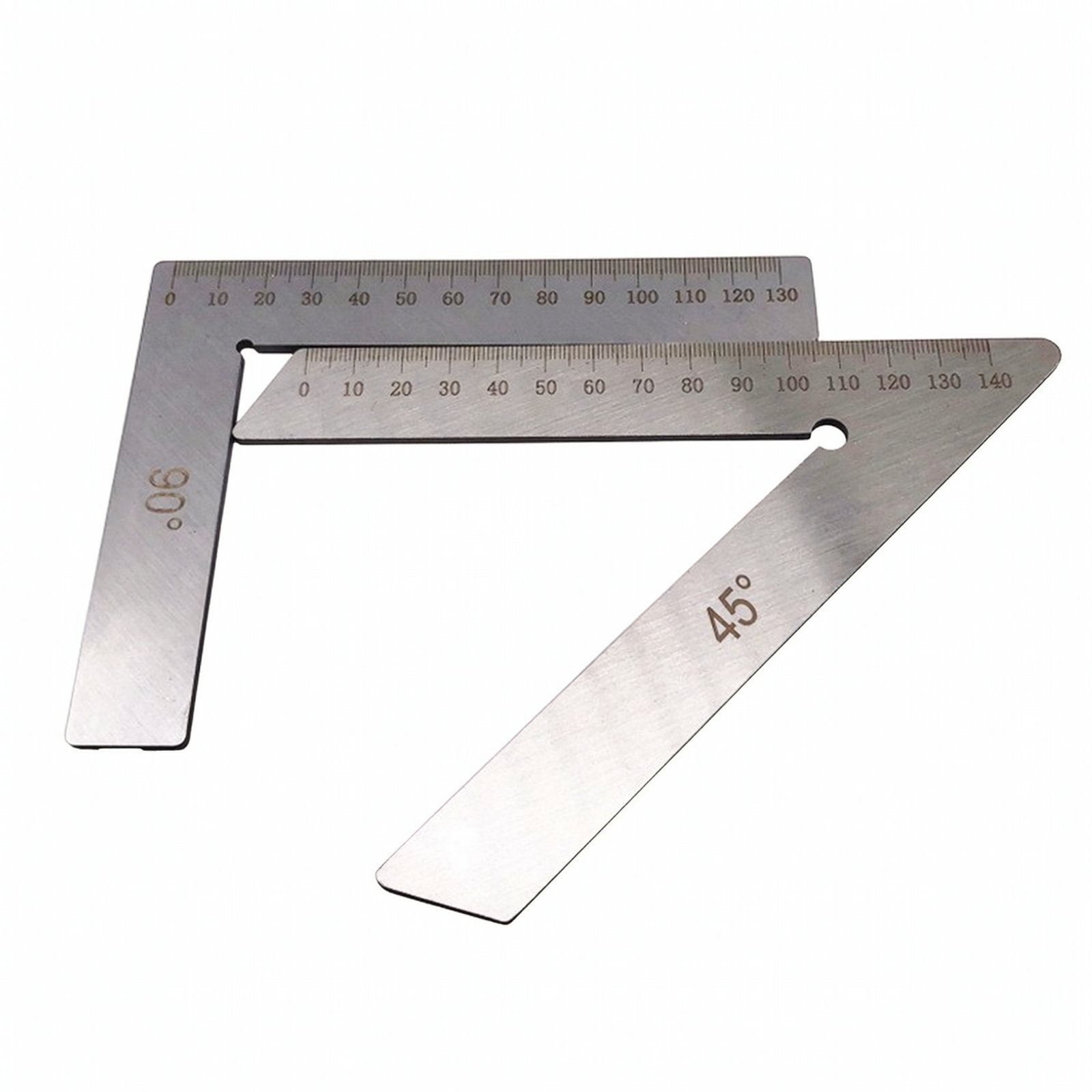 2-Piece Stainless Steel Angle Checker 45° 90°