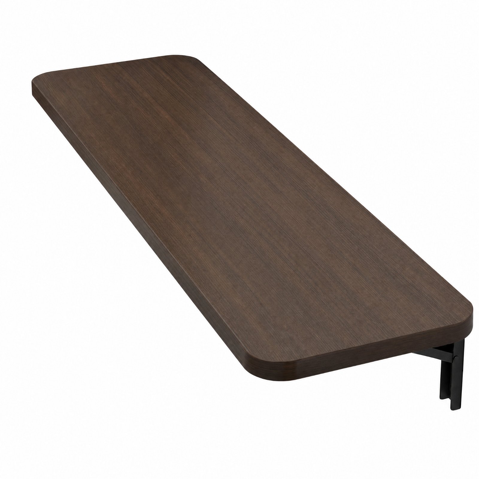 Wall-Mounted Folding Table – Walnut, 120x30cm