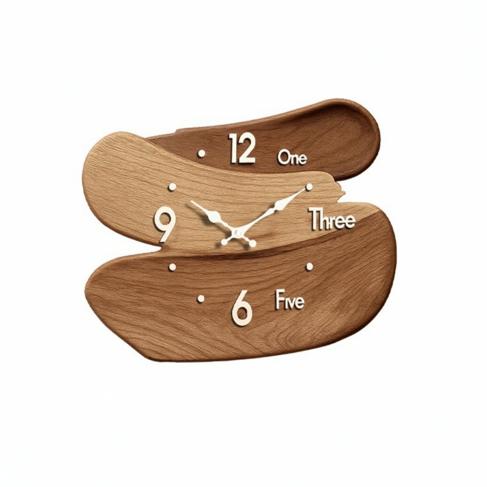 Sculptural Wall Clock