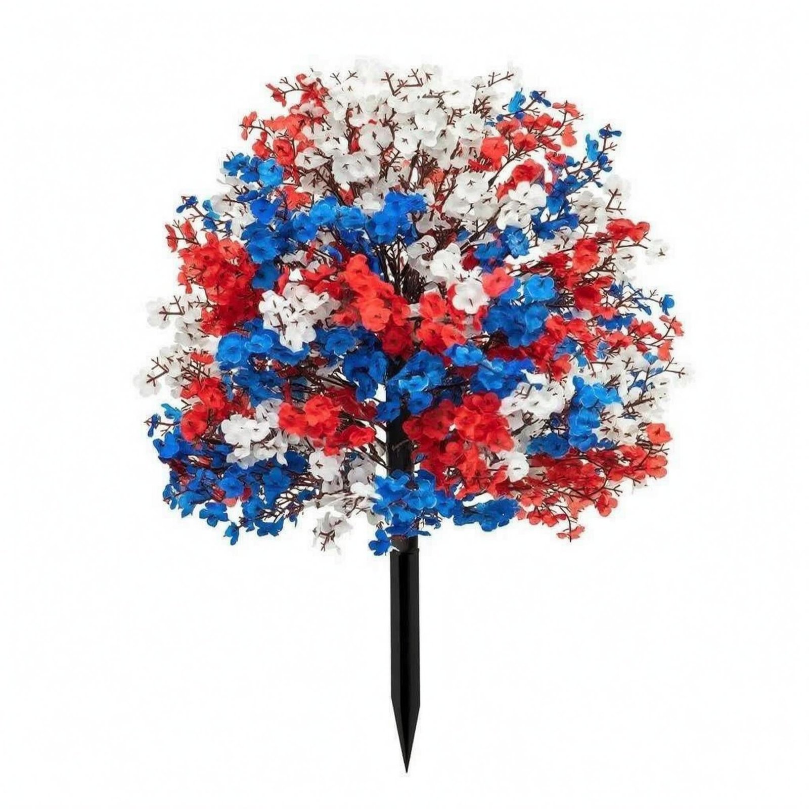Patriotic Artificial Flower Stake