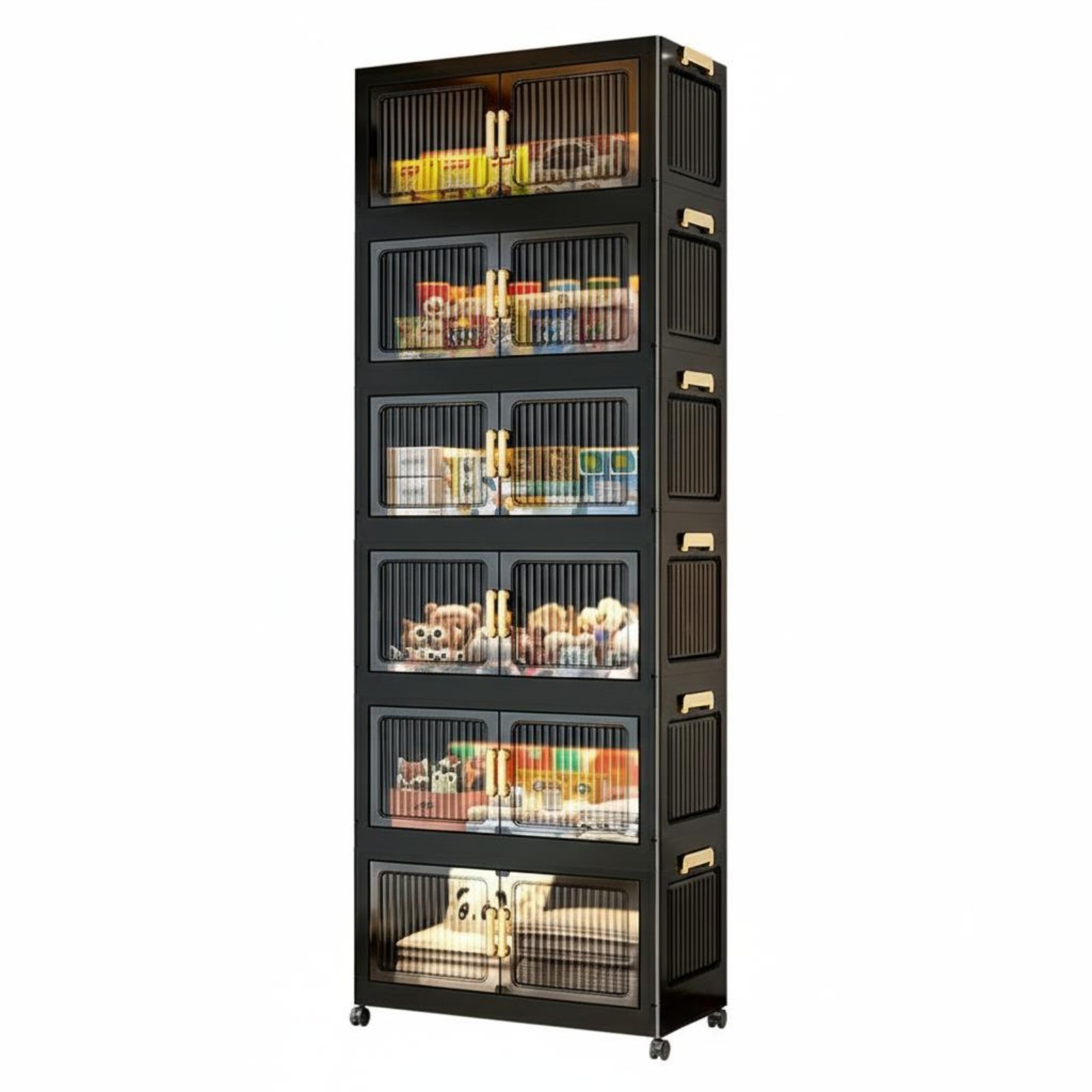 Foldable Storage Cabinet with Doors