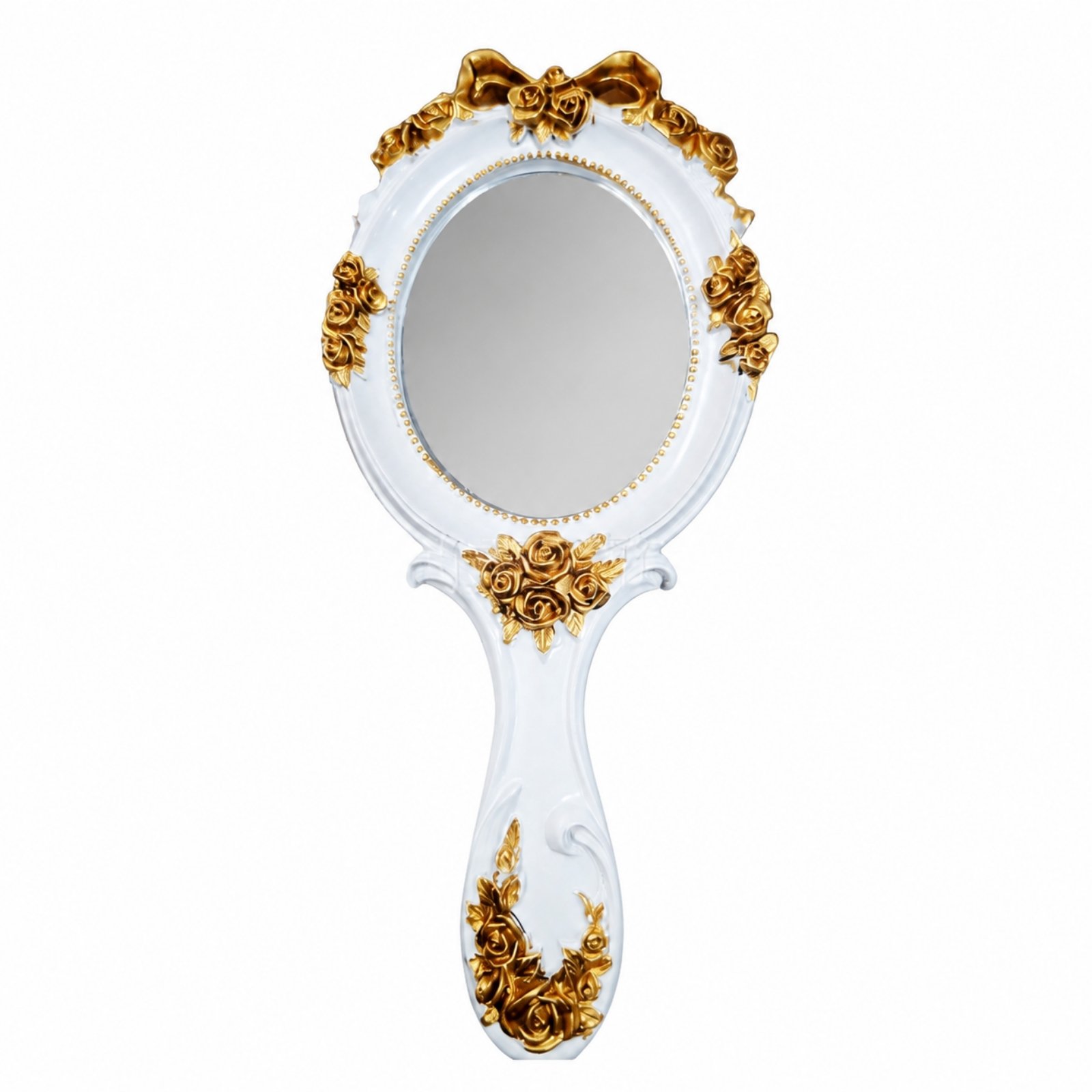 Oval Handheld Makeup Mirror
