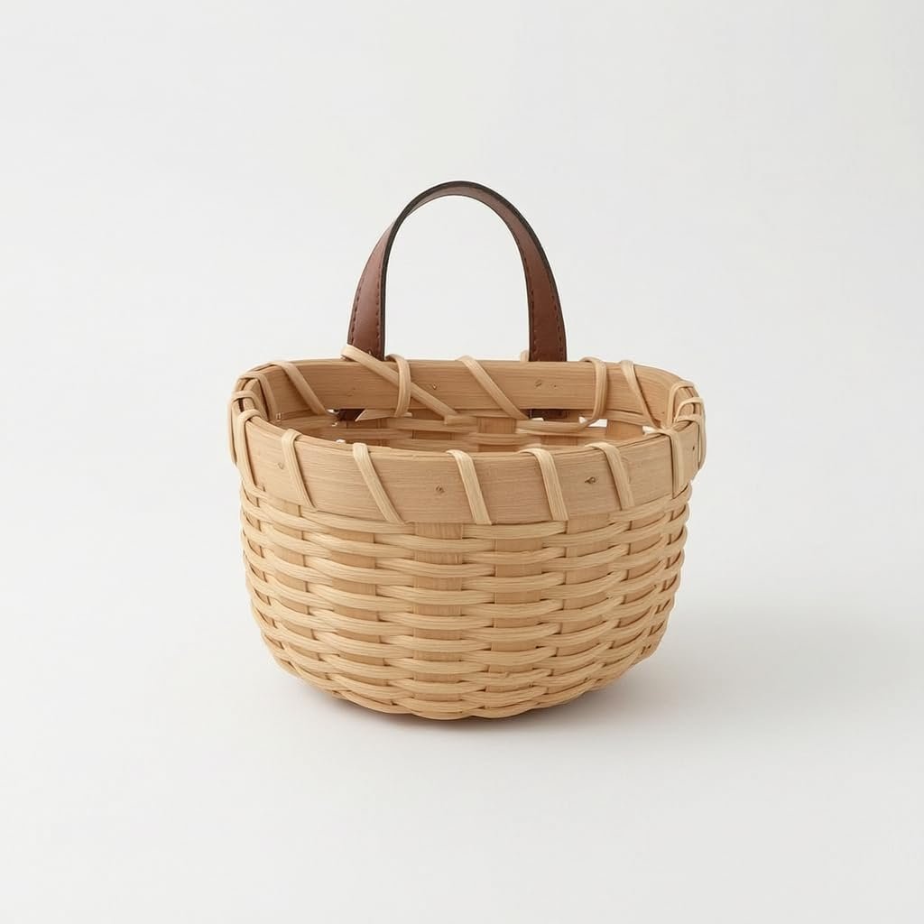 Wall-Mounted Woven Storage Basket