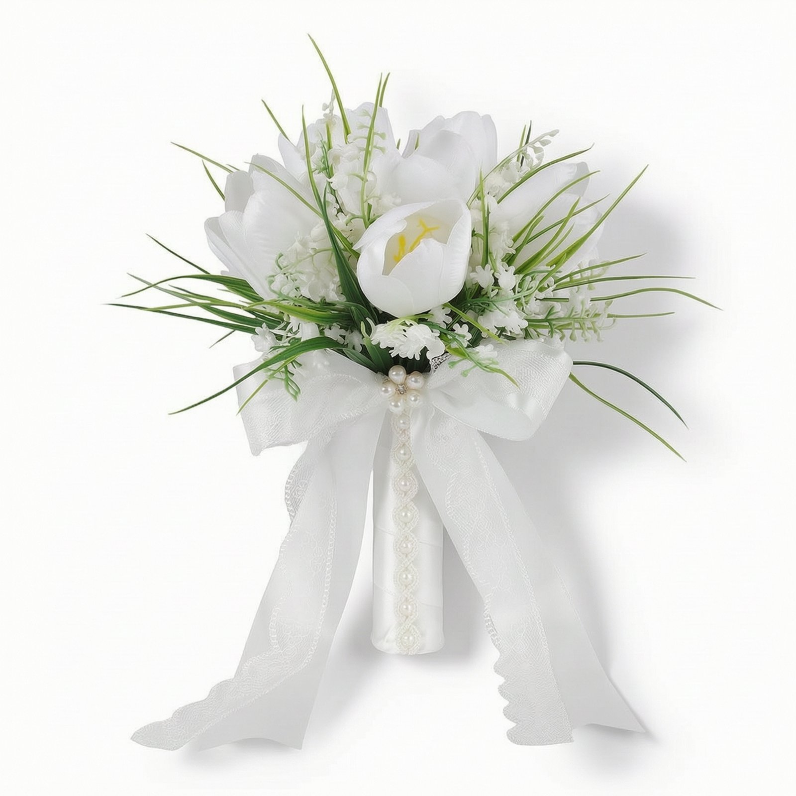 Bridal Bouquet Satin-Wrapped