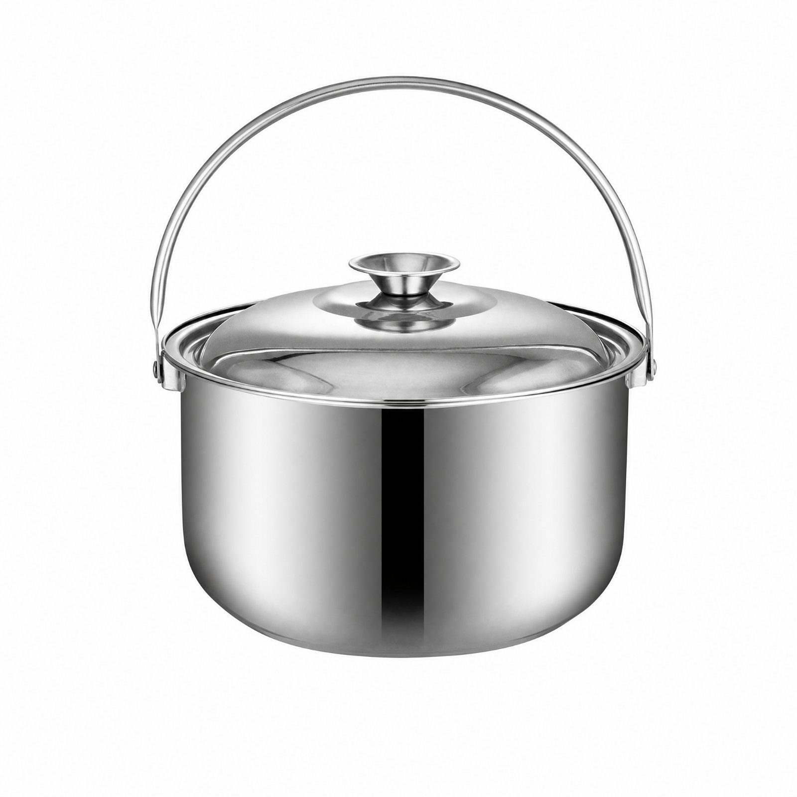 Uncoated Cooking Pot with Lid