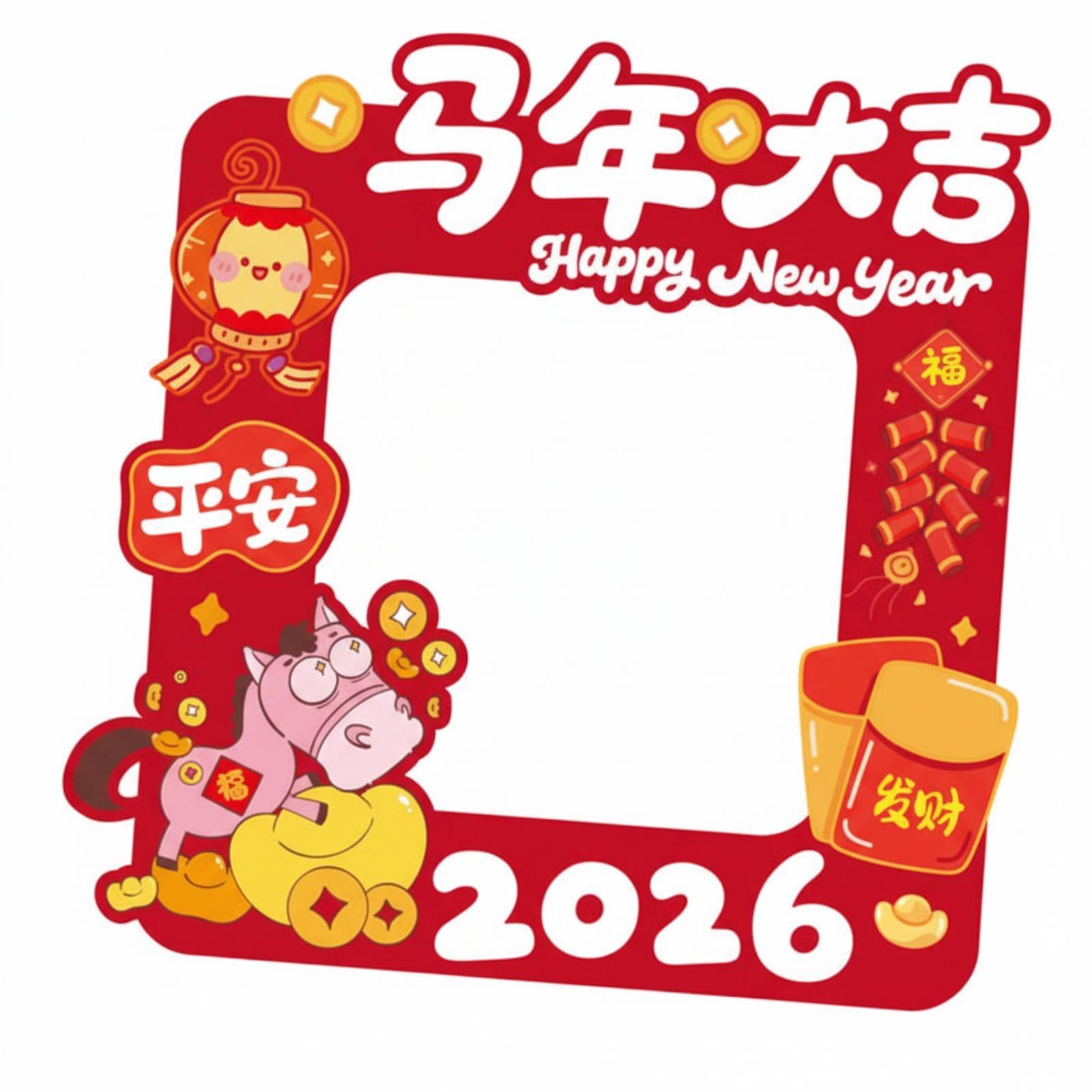 New Year Photo Frame Prop