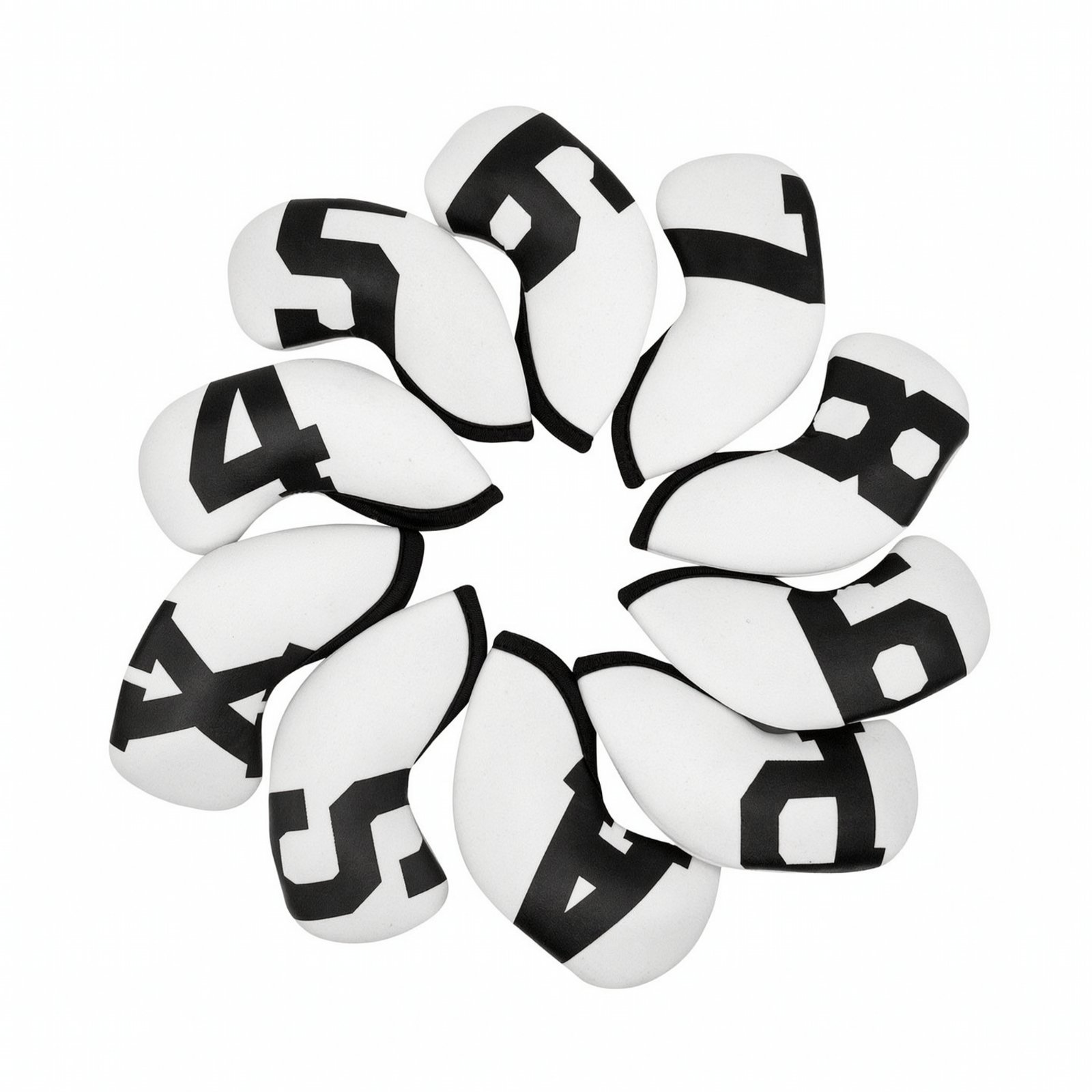 10-Piece Neoprene Golf Iron Head Covers