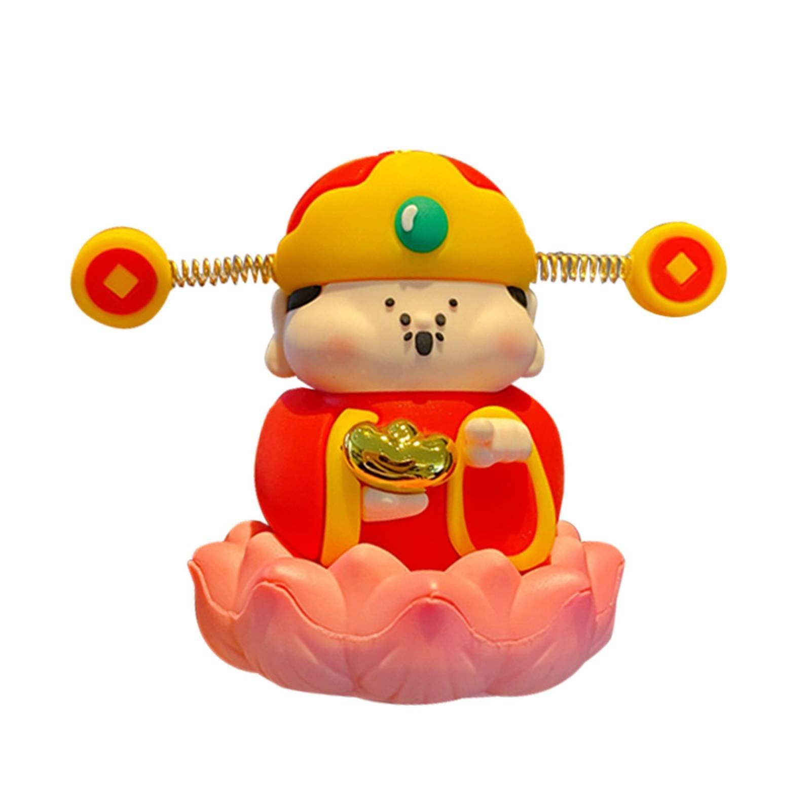 Lotus Fortune God Figurine