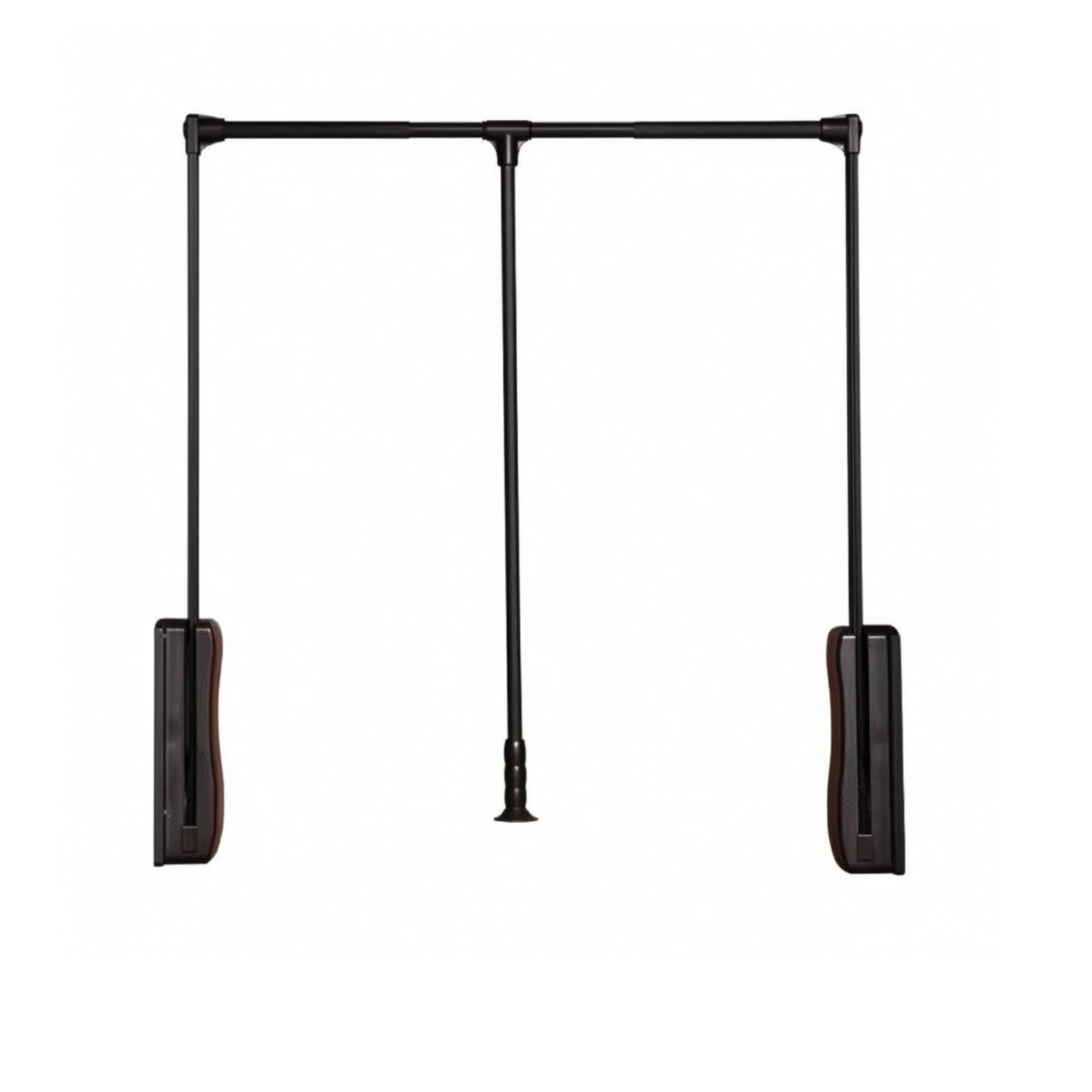 Buffered Pull-Down Closet Rod