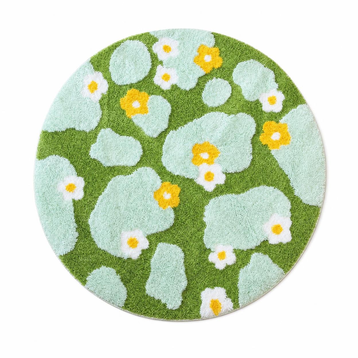 Moss Round Bedside Rug